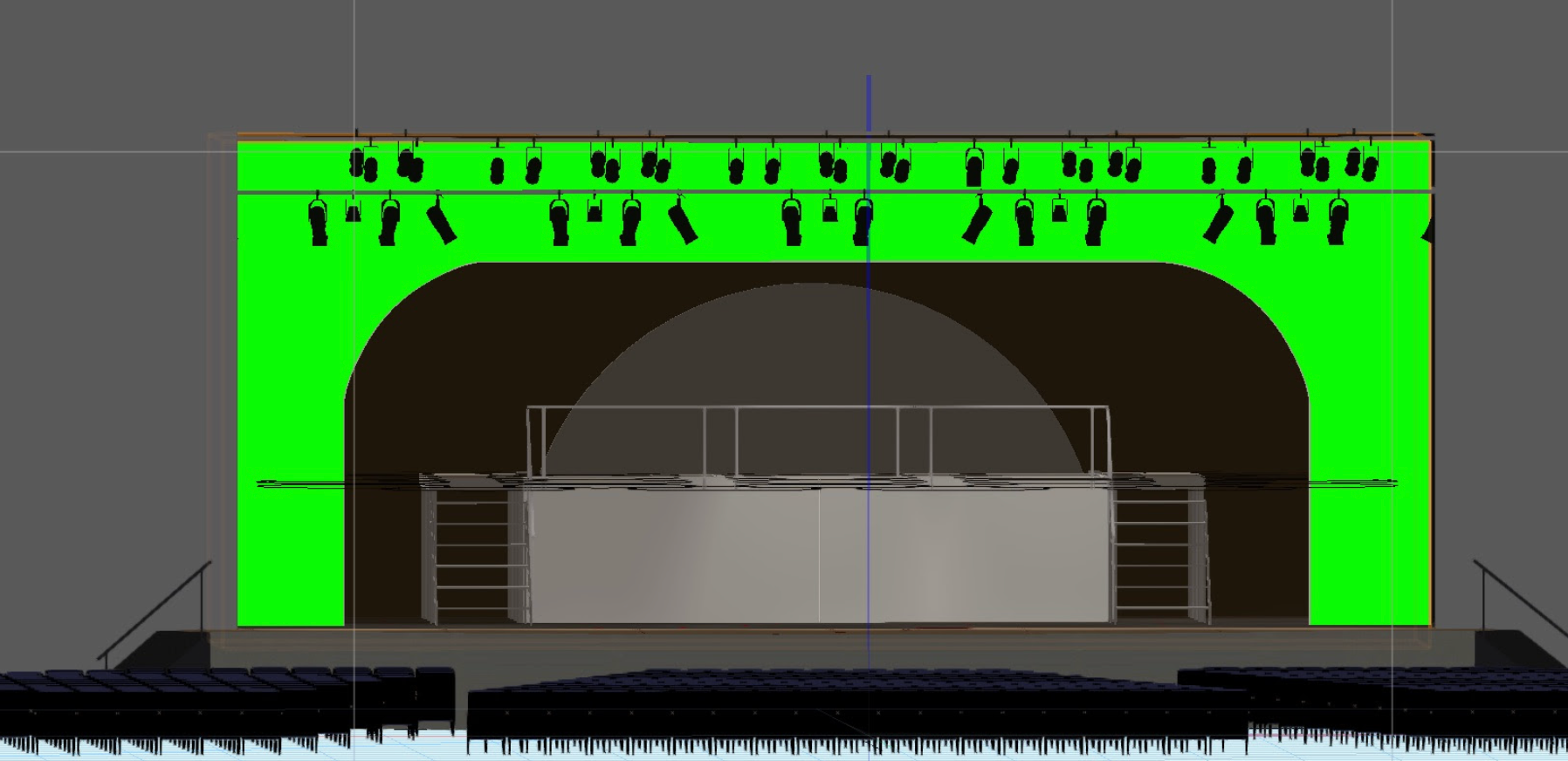 VectorWorks model with light plot