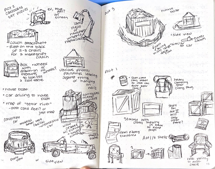 Set dressing sketches