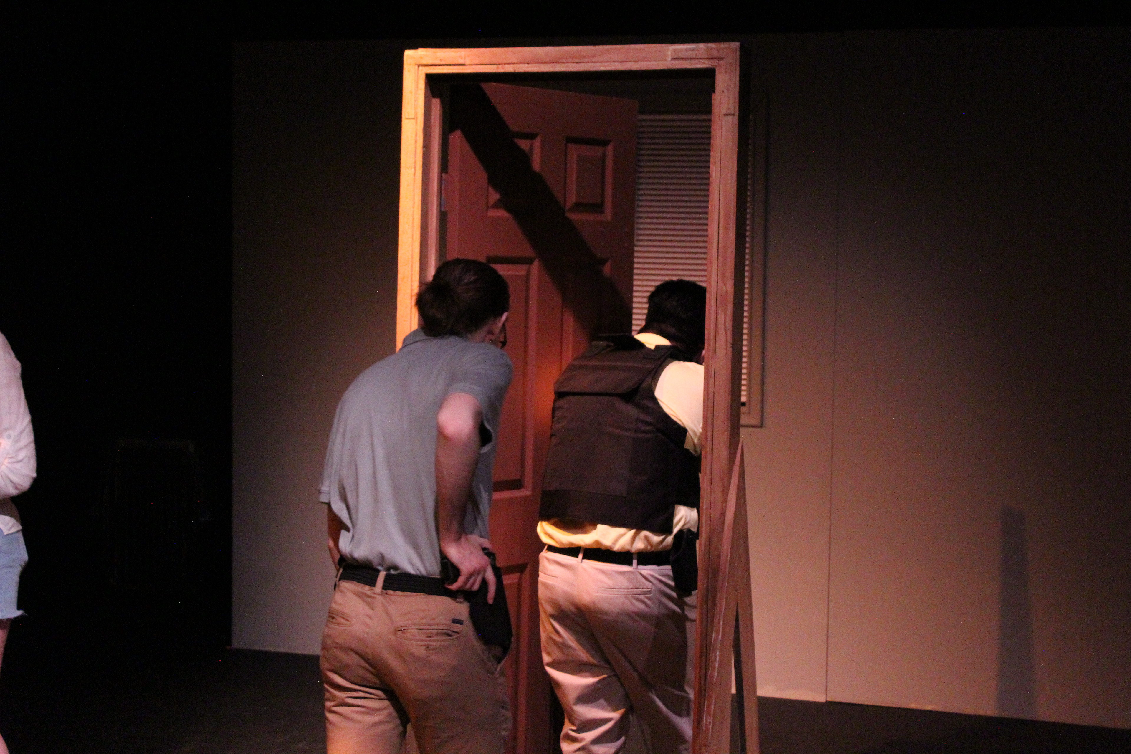 Ben Pennebaker (left) as Special Agent R. Wallace Taylor and JoseFelix Combs (right) as Unnamed Man