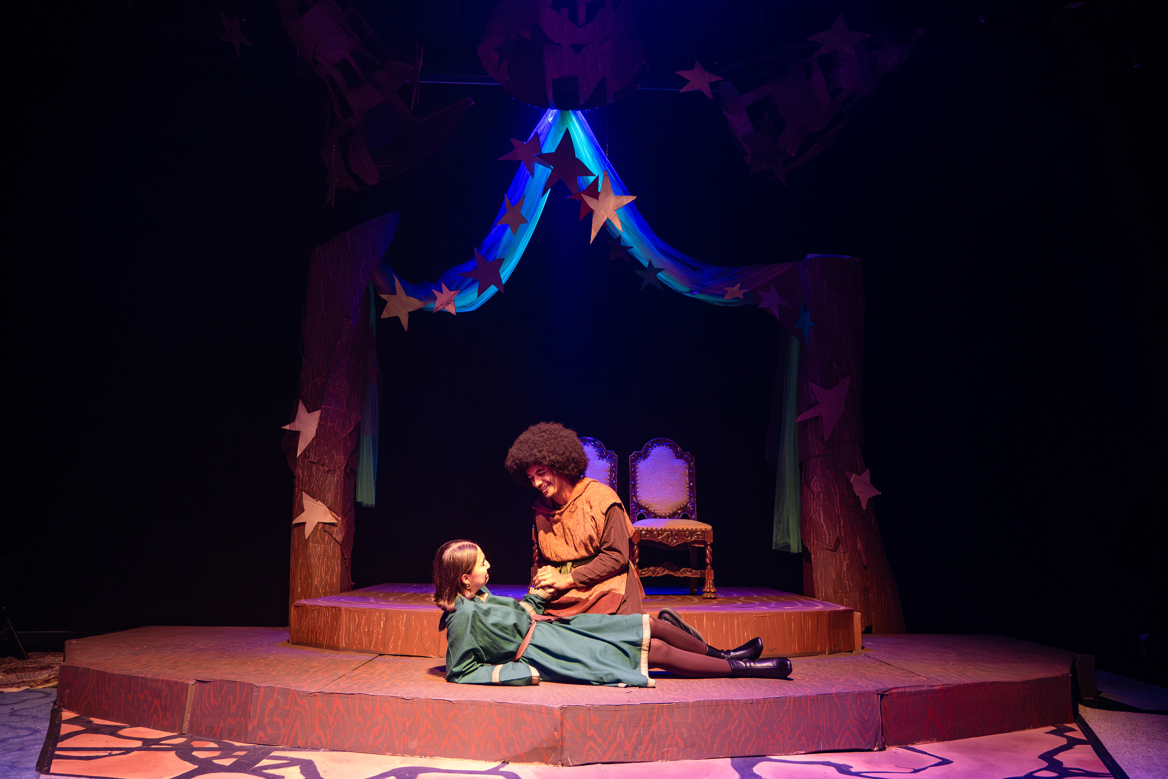 Working in tandem with the LD, a LED creates a magical glow through the tulle fabric strips
