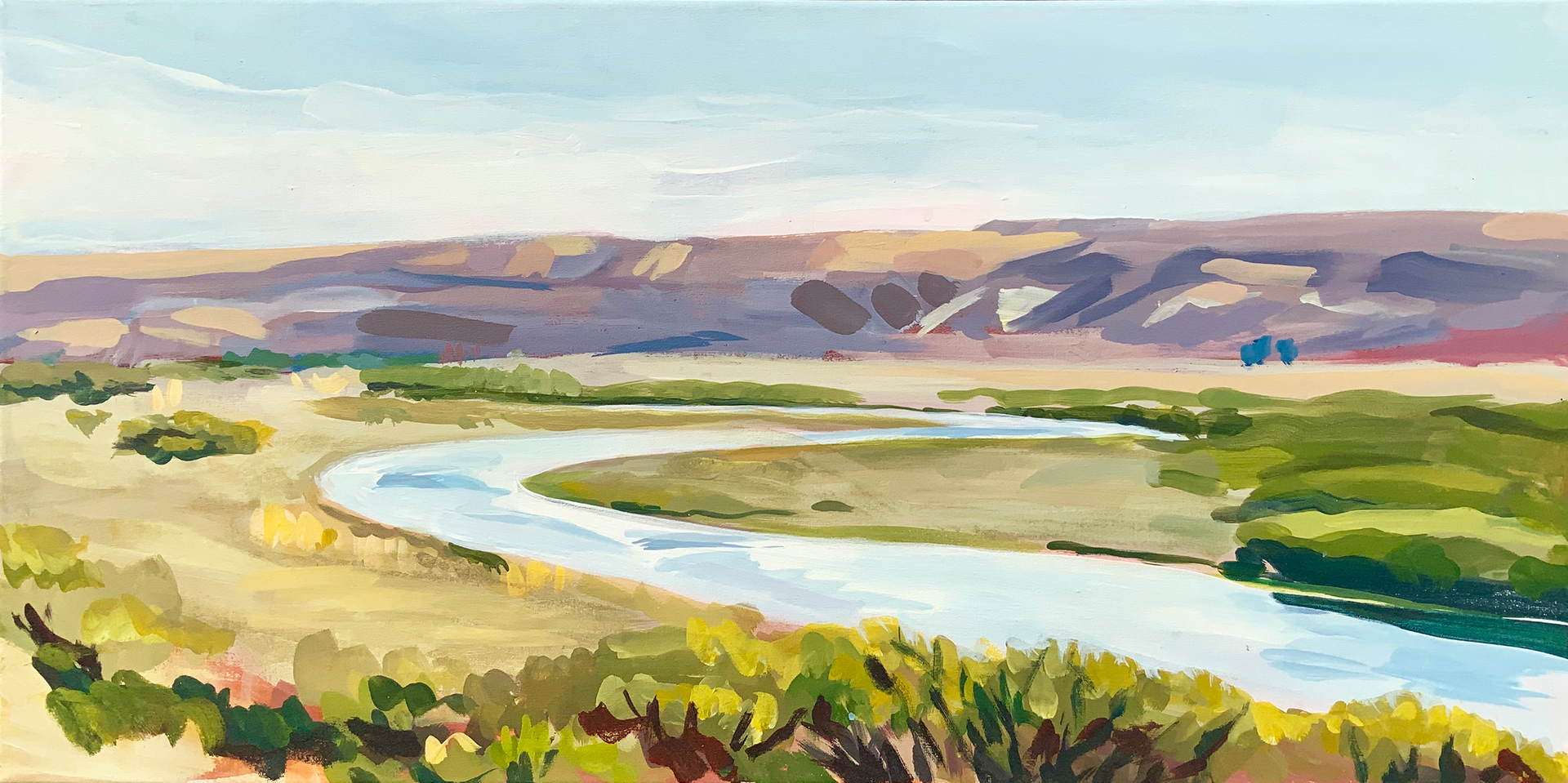 Acrílico sobre tela. 80x40