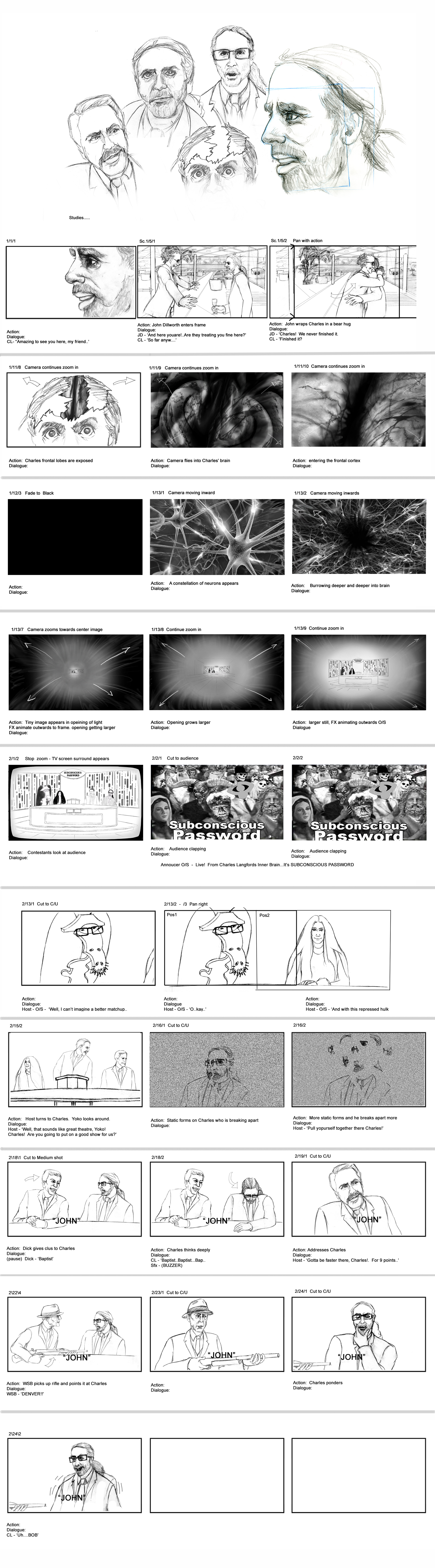 Section of storyboard