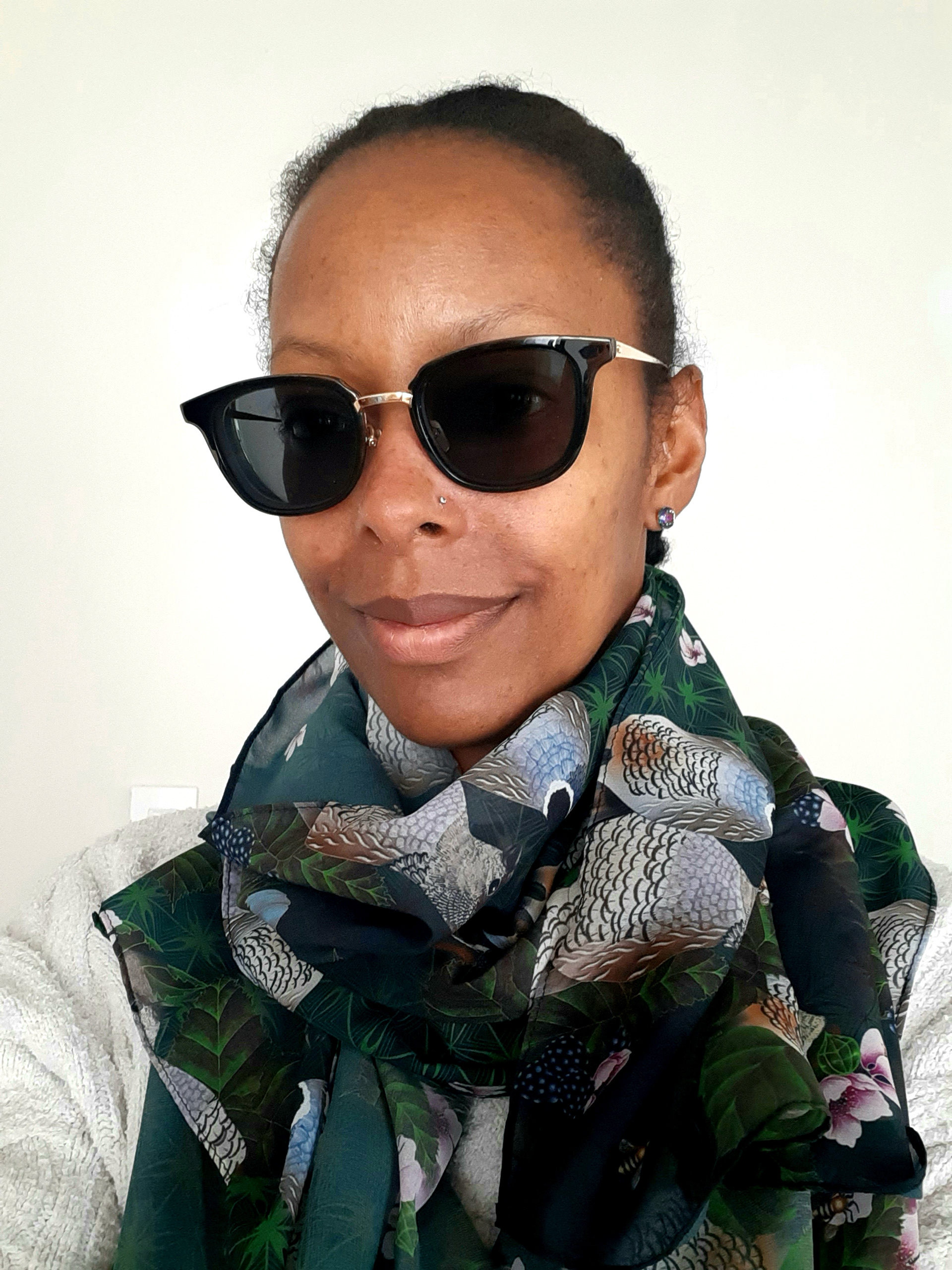Juneteenth Ankara Scarf in Dark