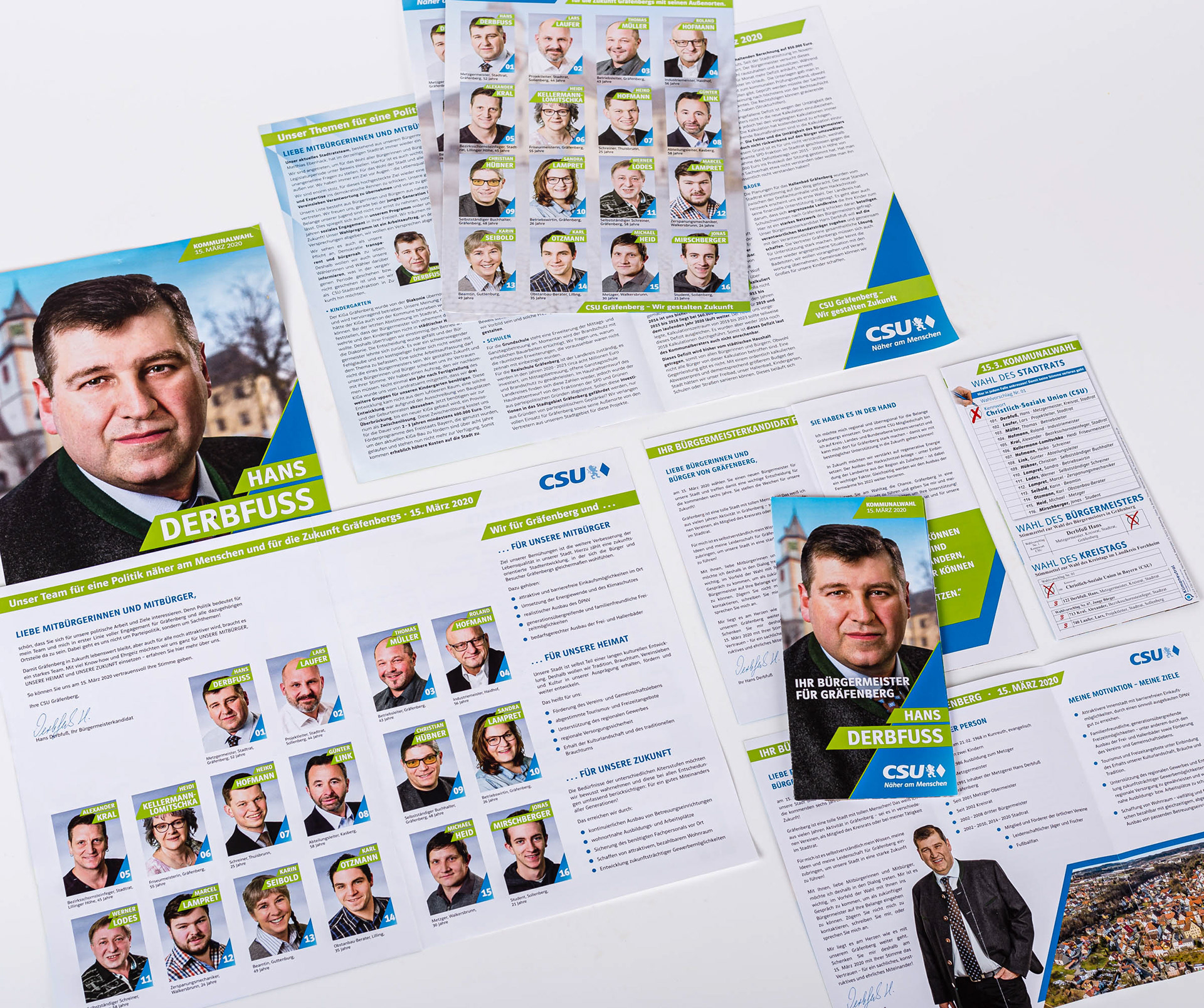 Printmedien für Wahlkampf