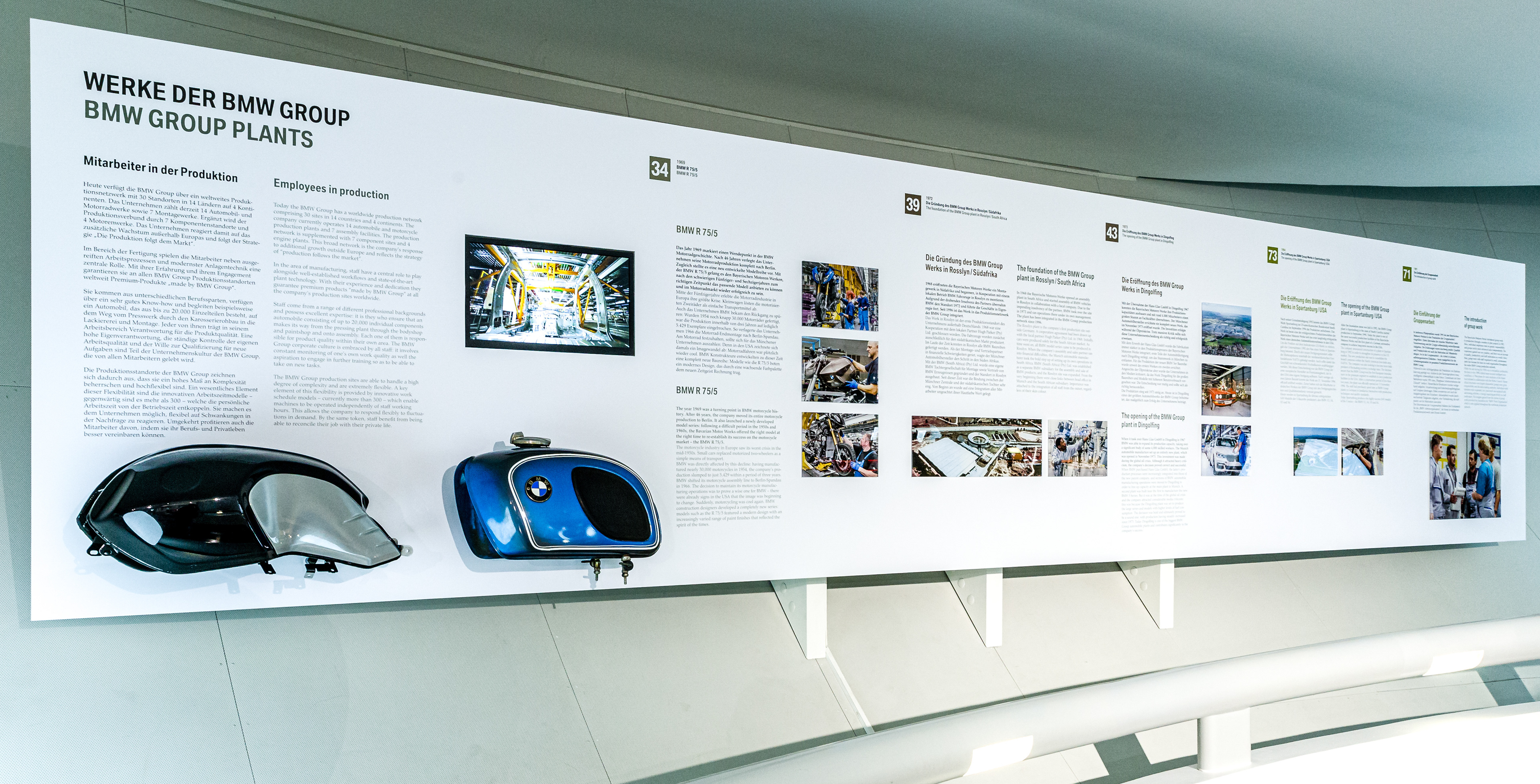 Grafikarbeiten der Ausstellung, BMW-Museum München