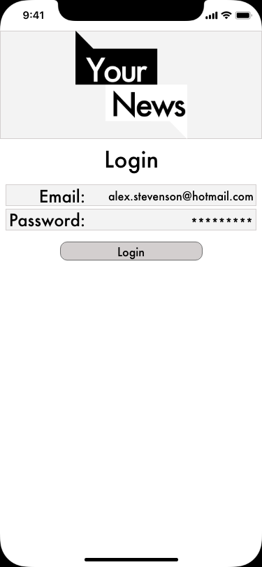 Login Screen