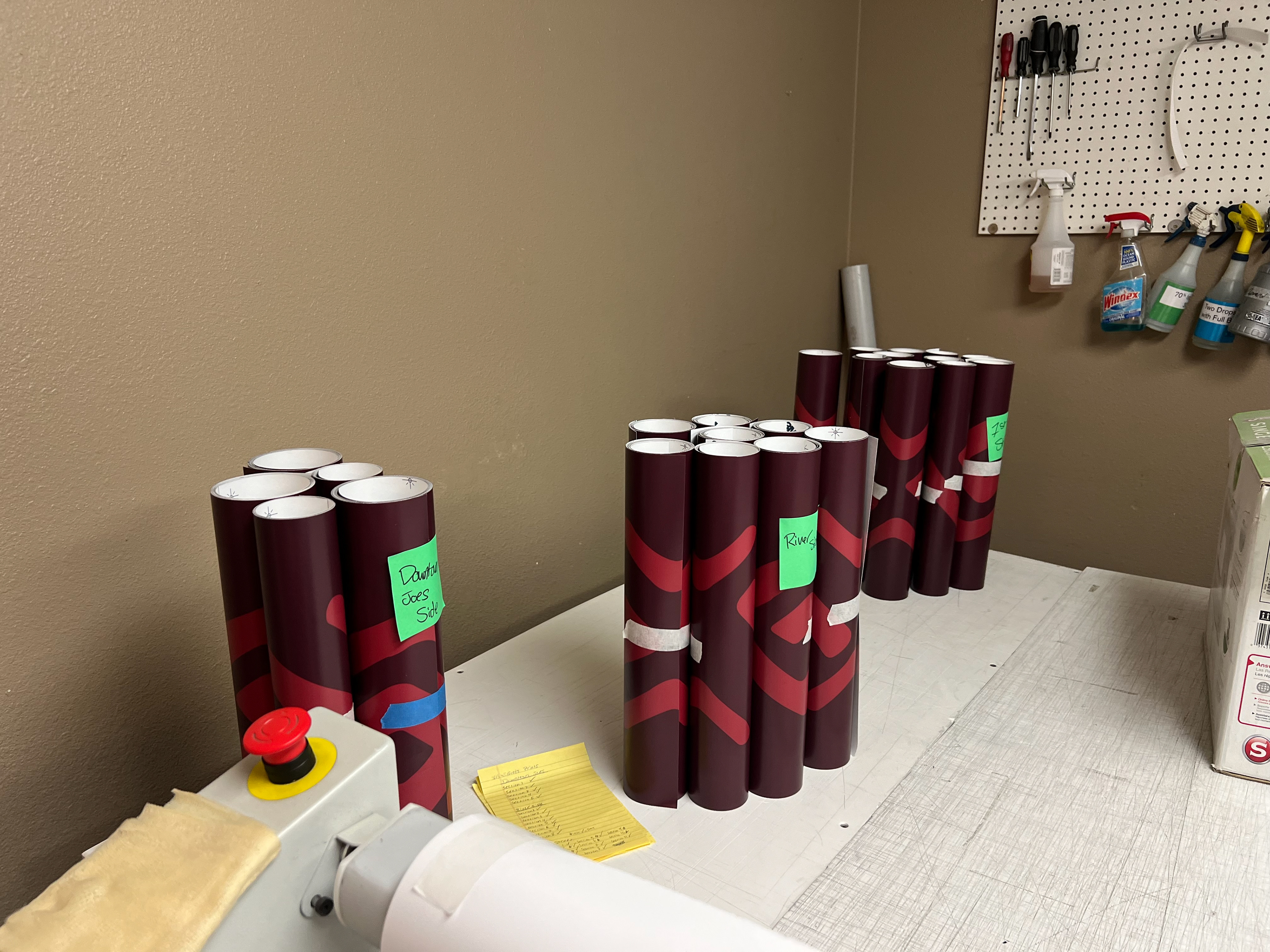 HP Media Labeled with Information for Install