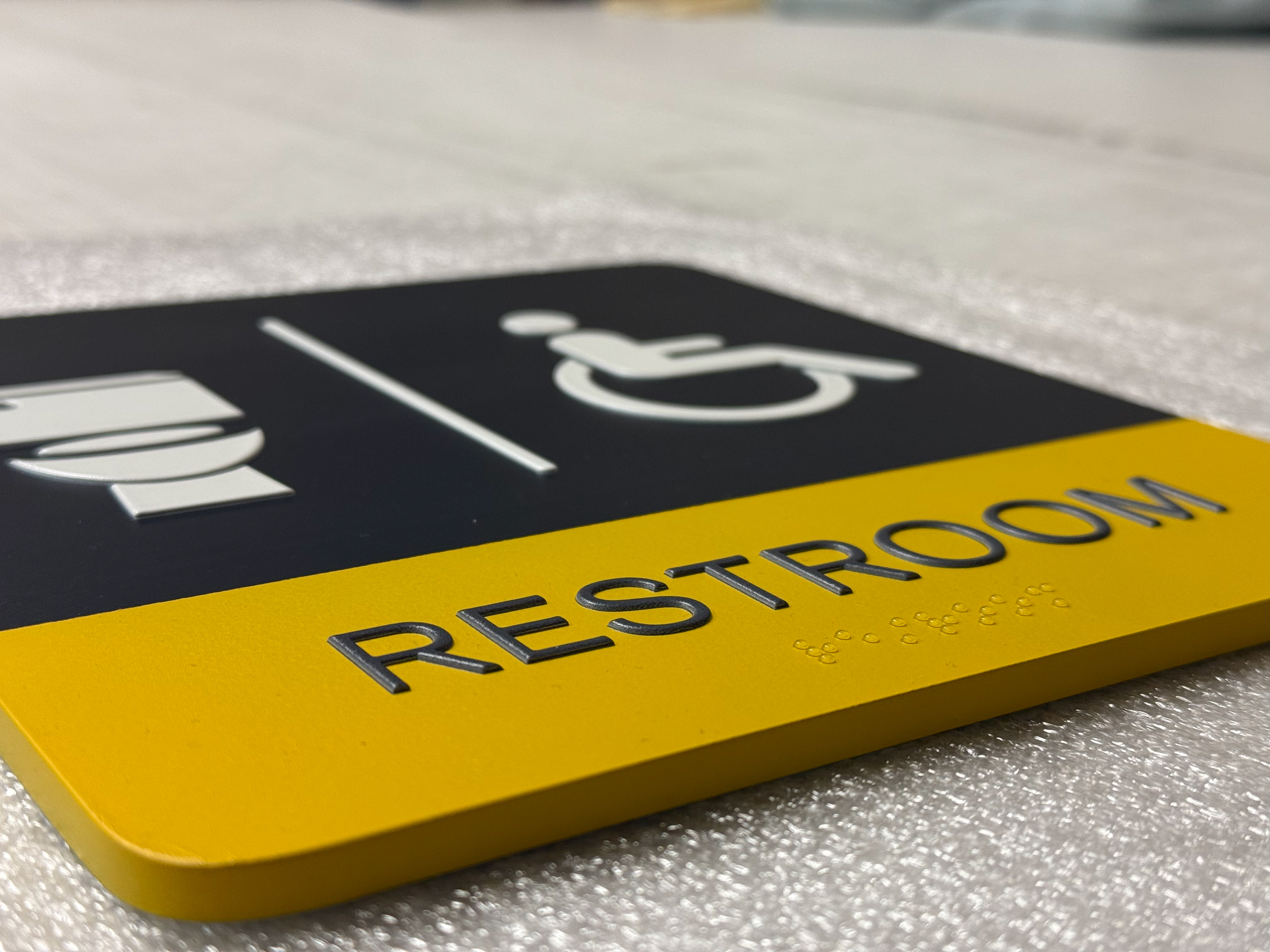 DCS Print for ADA Bathroom Signs