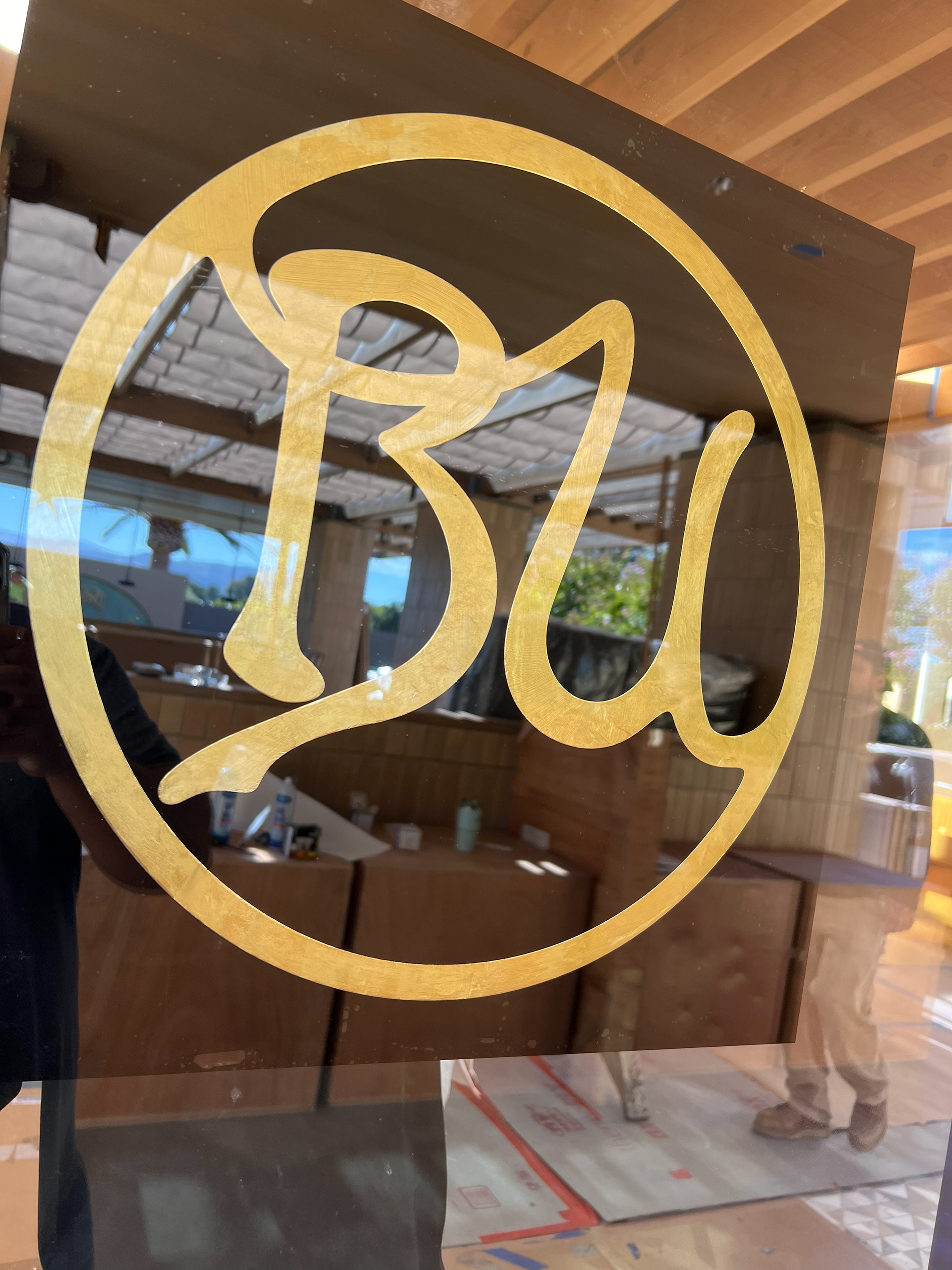 Gold Leaf window Graphic