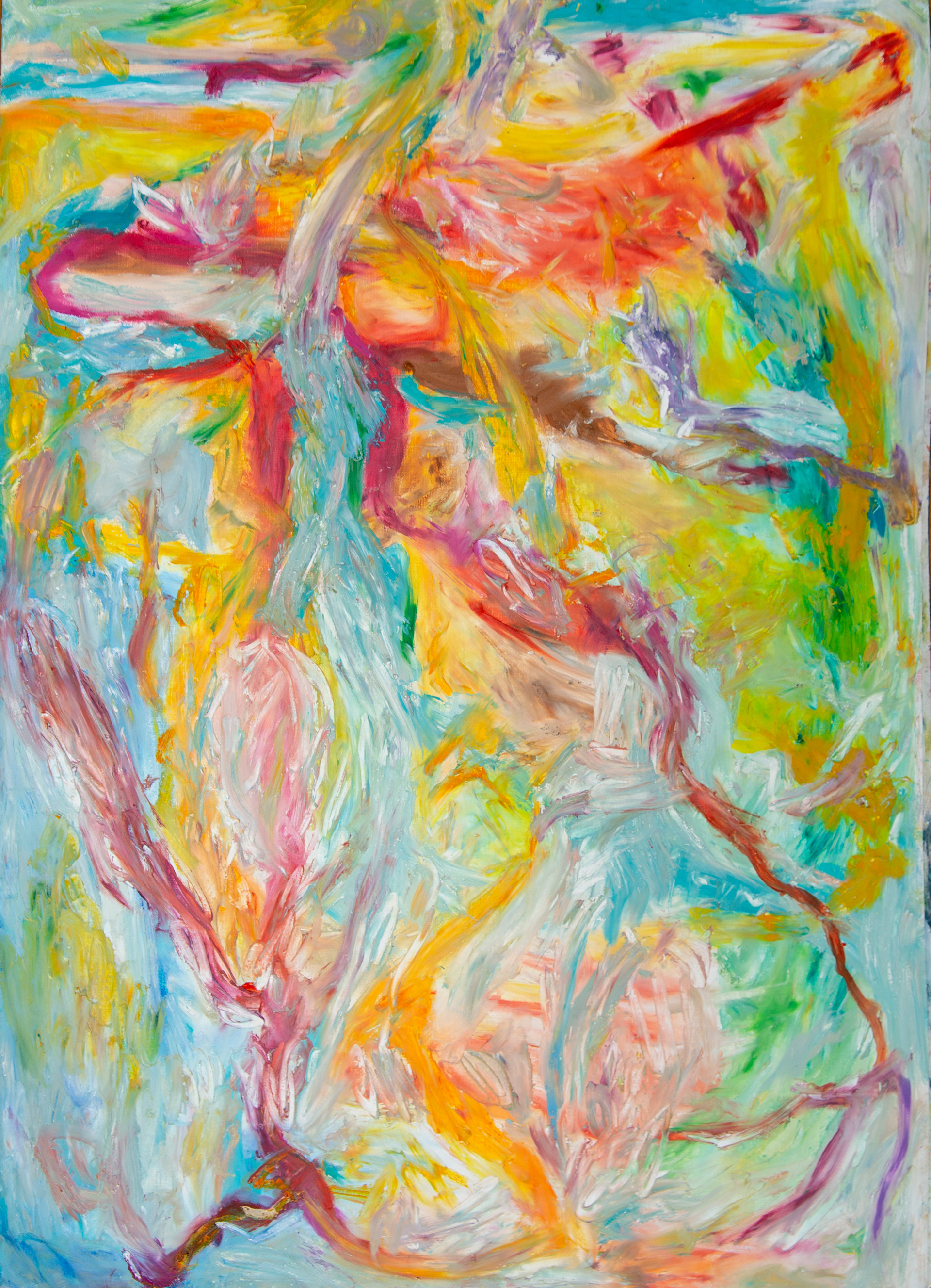 Only when I sleep 50 cm x 70 cm óleo pastel sobre papel 2021