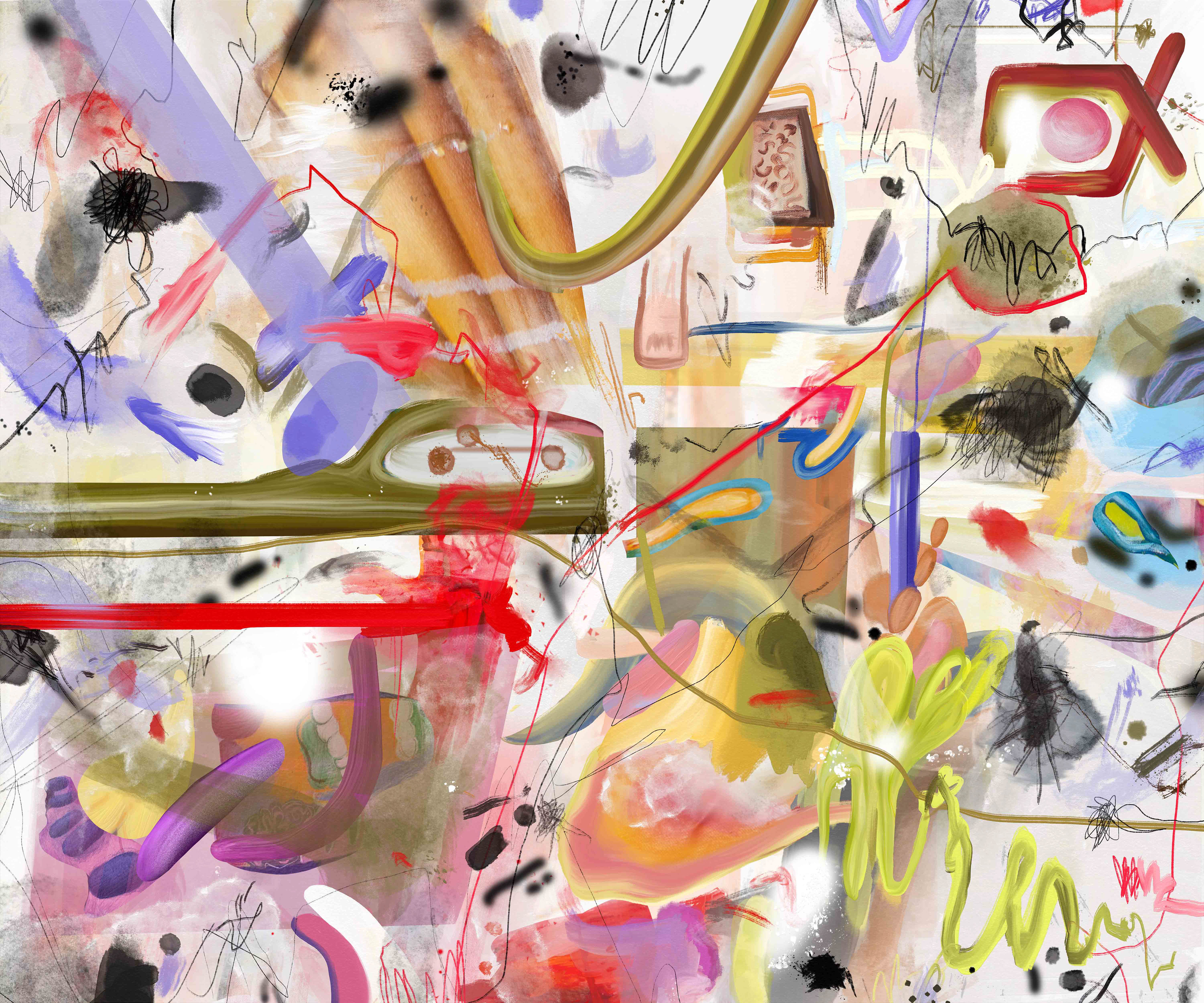 Brain Damage Digital Painting 5000 x 6000 px