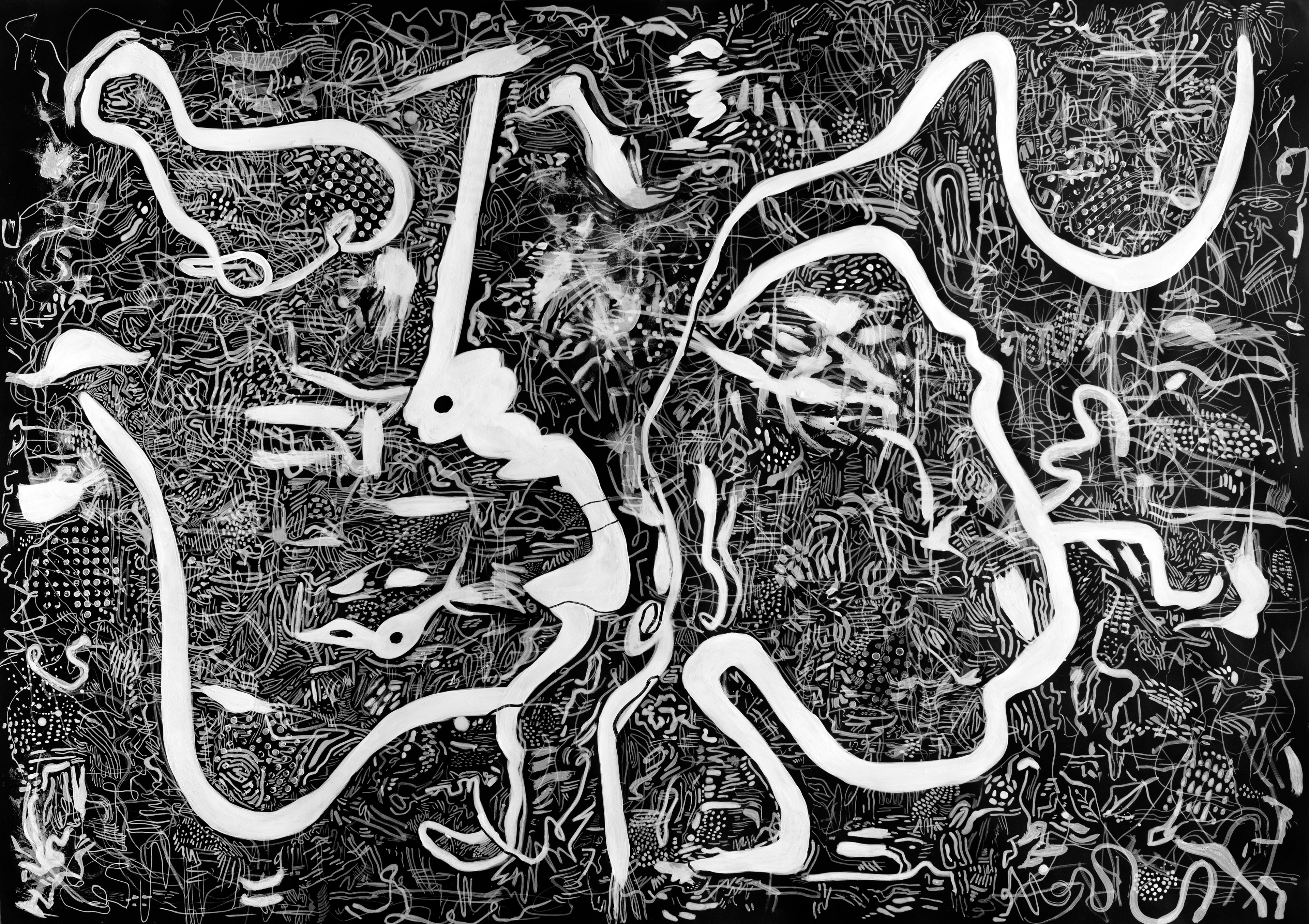Landscape XXVIII tinta y lápiz sobre papel. 70cm x 100 cm 2020