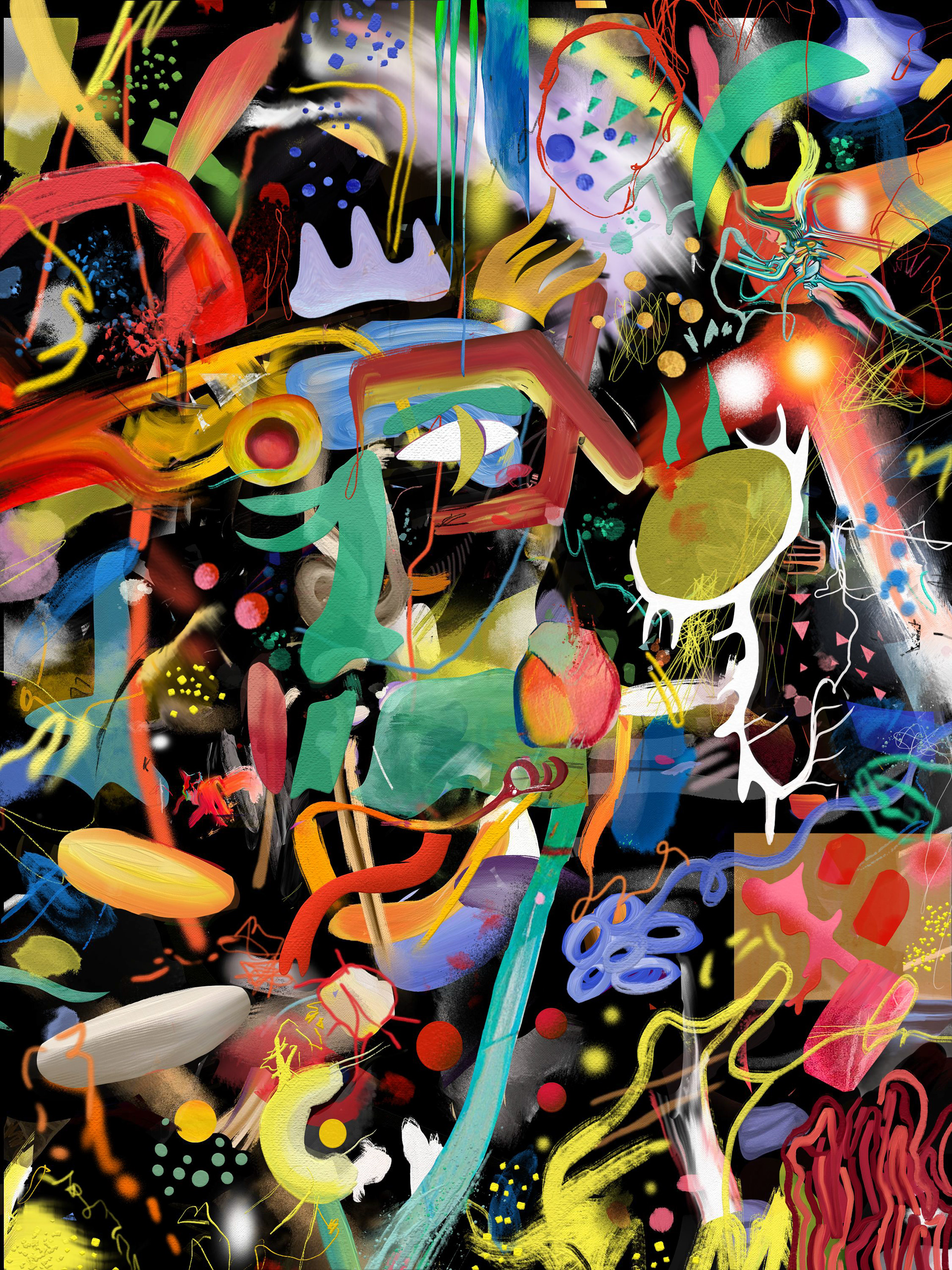Abstract portrait II 4500 px x 6000 pxpintura digital 2023