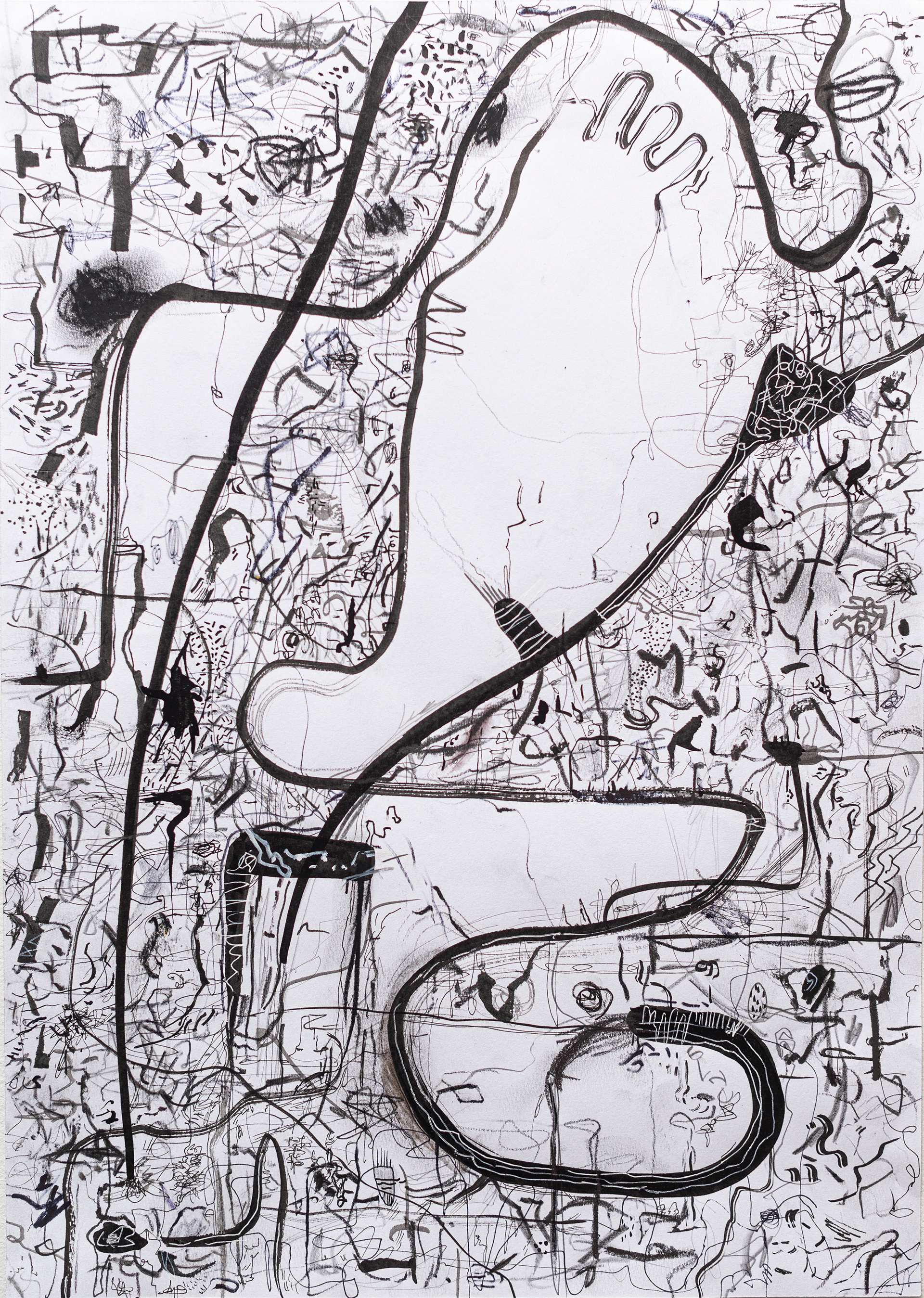 Landscape X   Técnica mixta sobre papel 50 cm  x 70 cm 2020