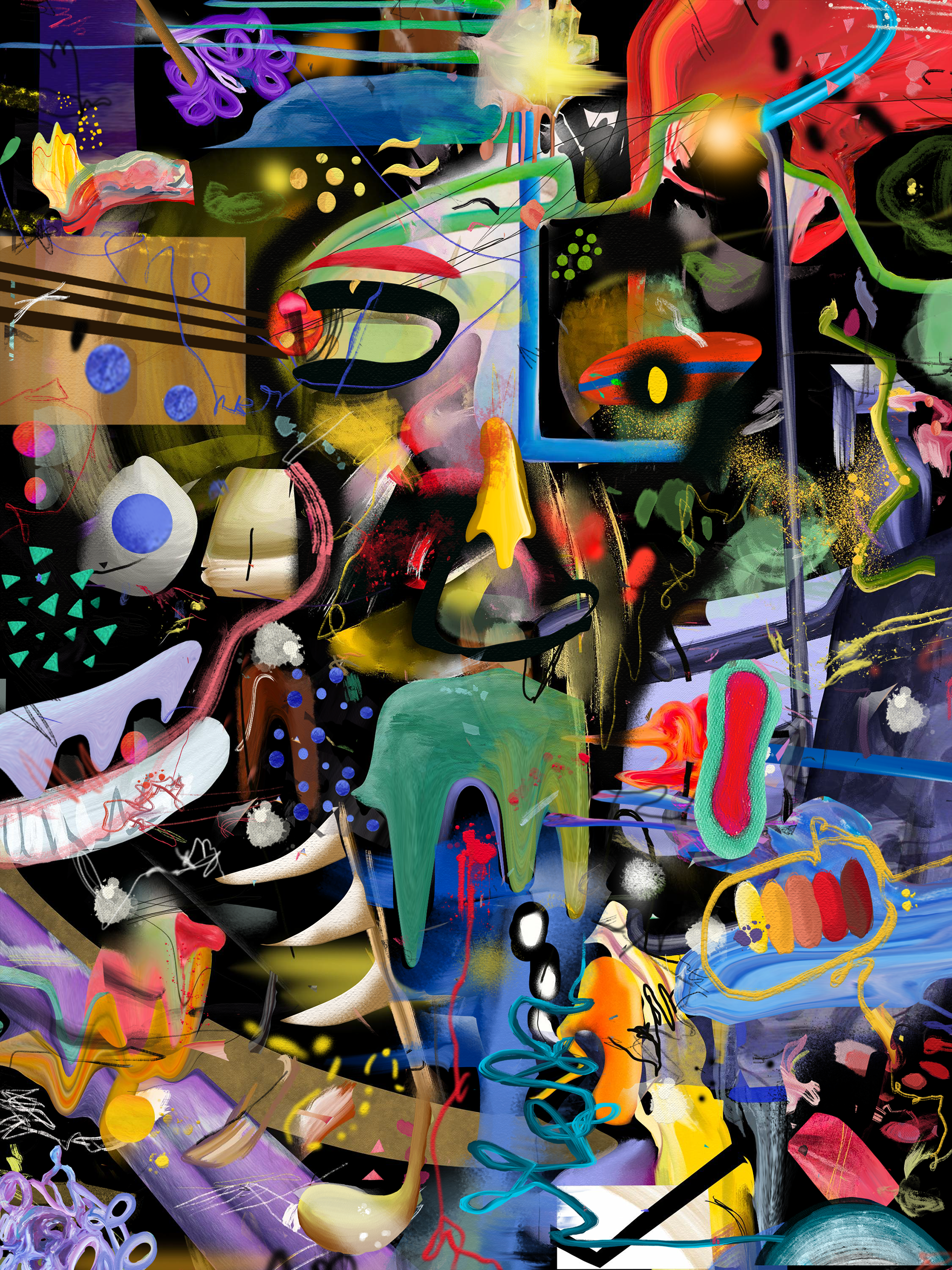 Abstract Portrait I 4500 px x 6000 px pintura digital 2023