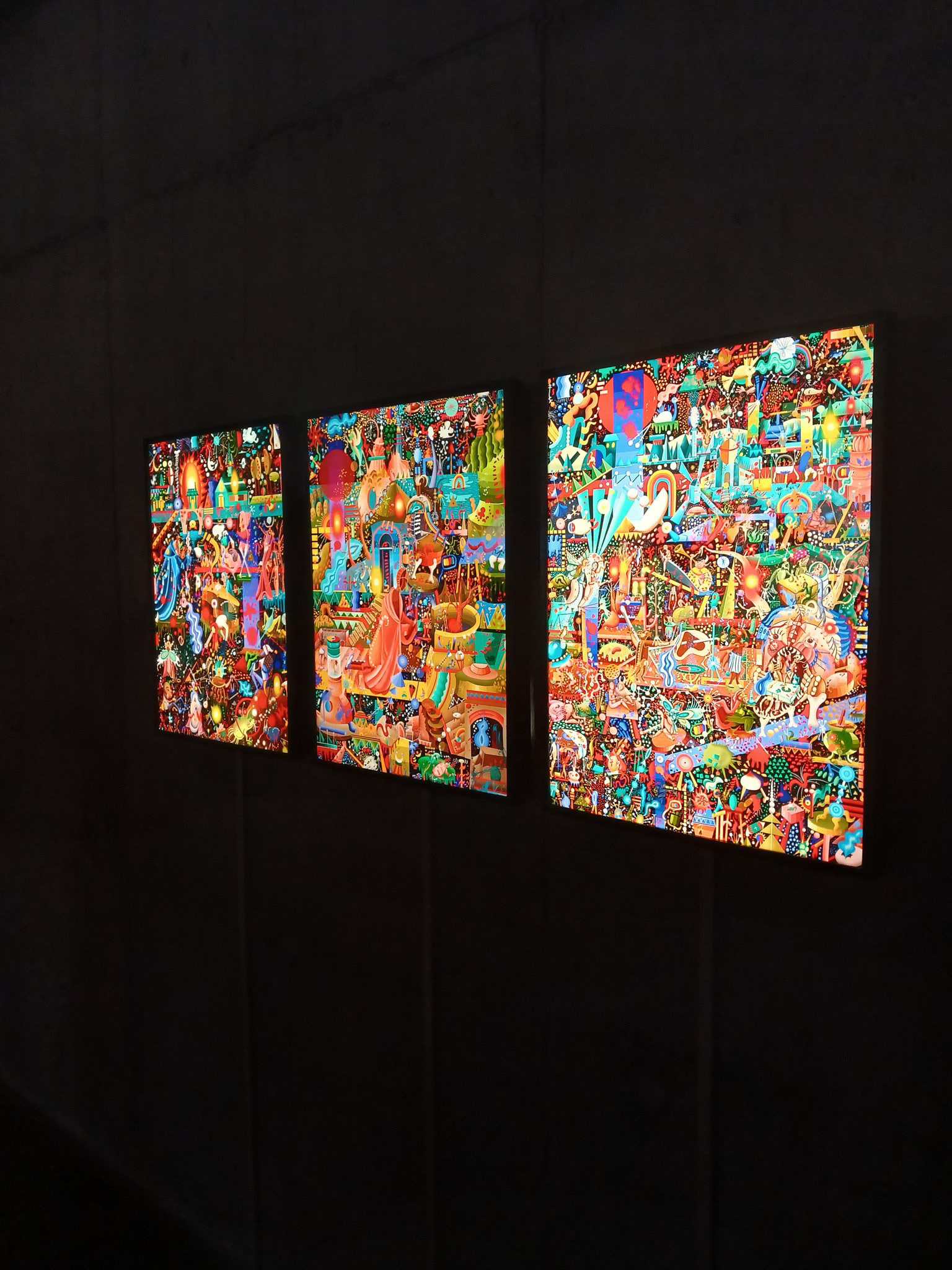 An Uncle’s tale Backlights 190 cm x 80 cm Selected at Premio Fundacion Andreani Buenos Aires, Argentina 2025