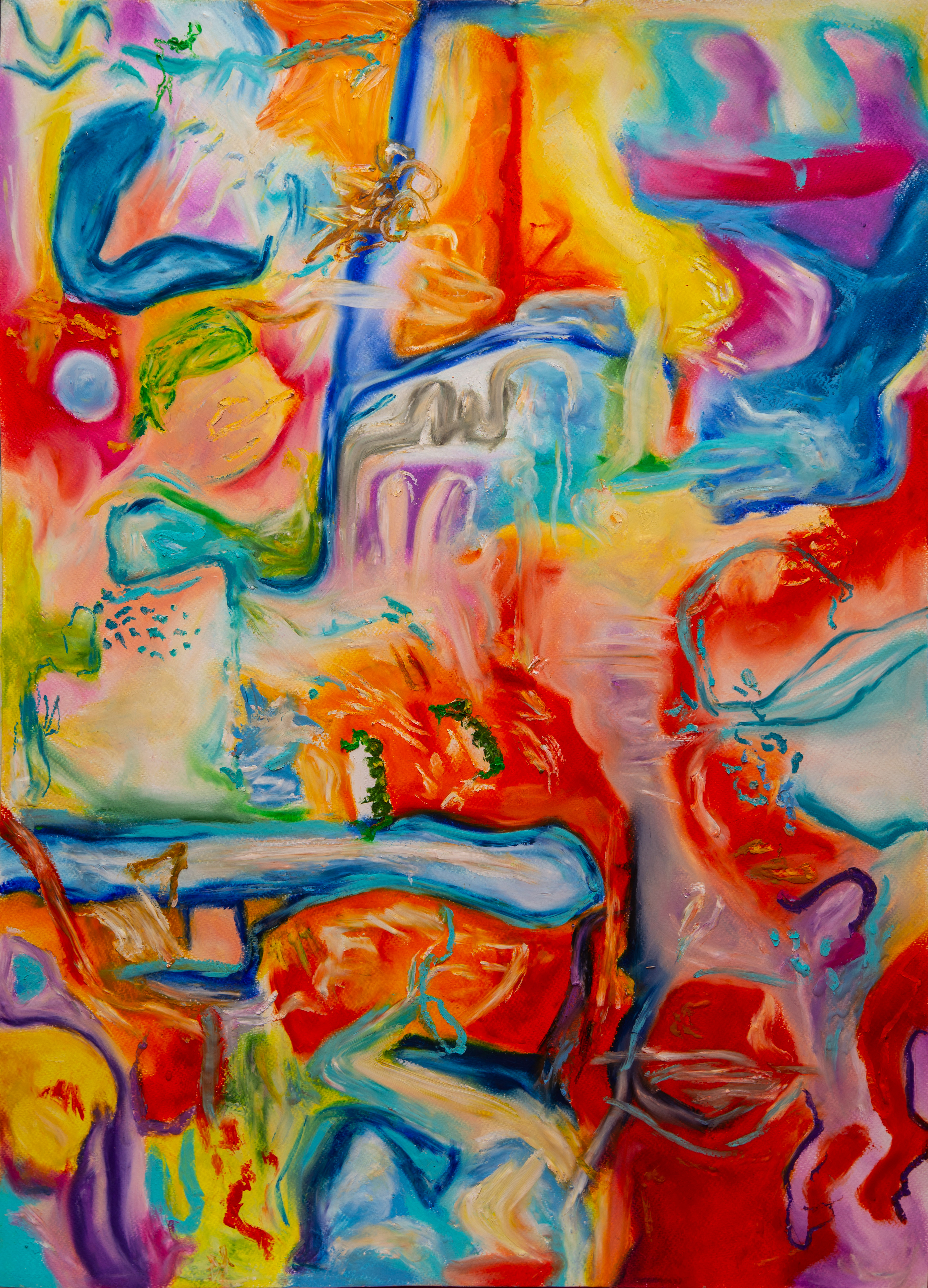 How the Gods kill óleo pastel sobre papel 300 grs 50 x 70 cm 2021