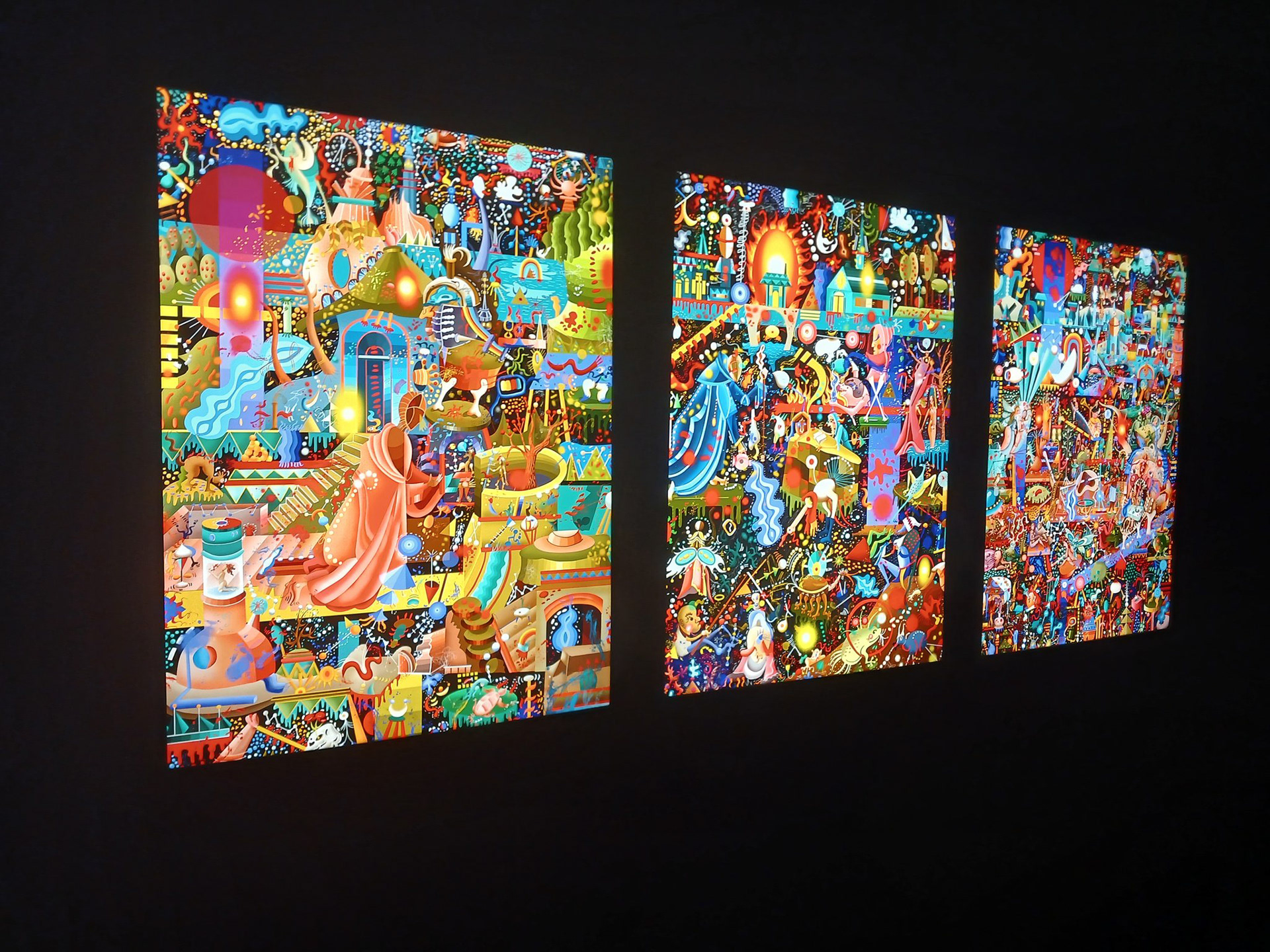 An Uncle’s tale Backlights 190 cm x 80 cm Selected at Premio Fundacion Andreani Buenos Aires, Argentina 2025