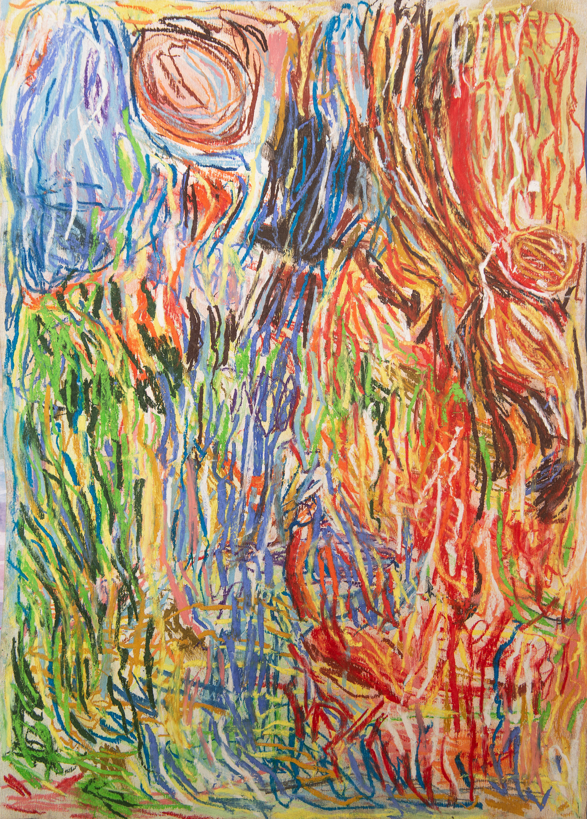 Strange Landcape tiza pastel sobre papel 300 grs 35 cm x 50 cm 2020
