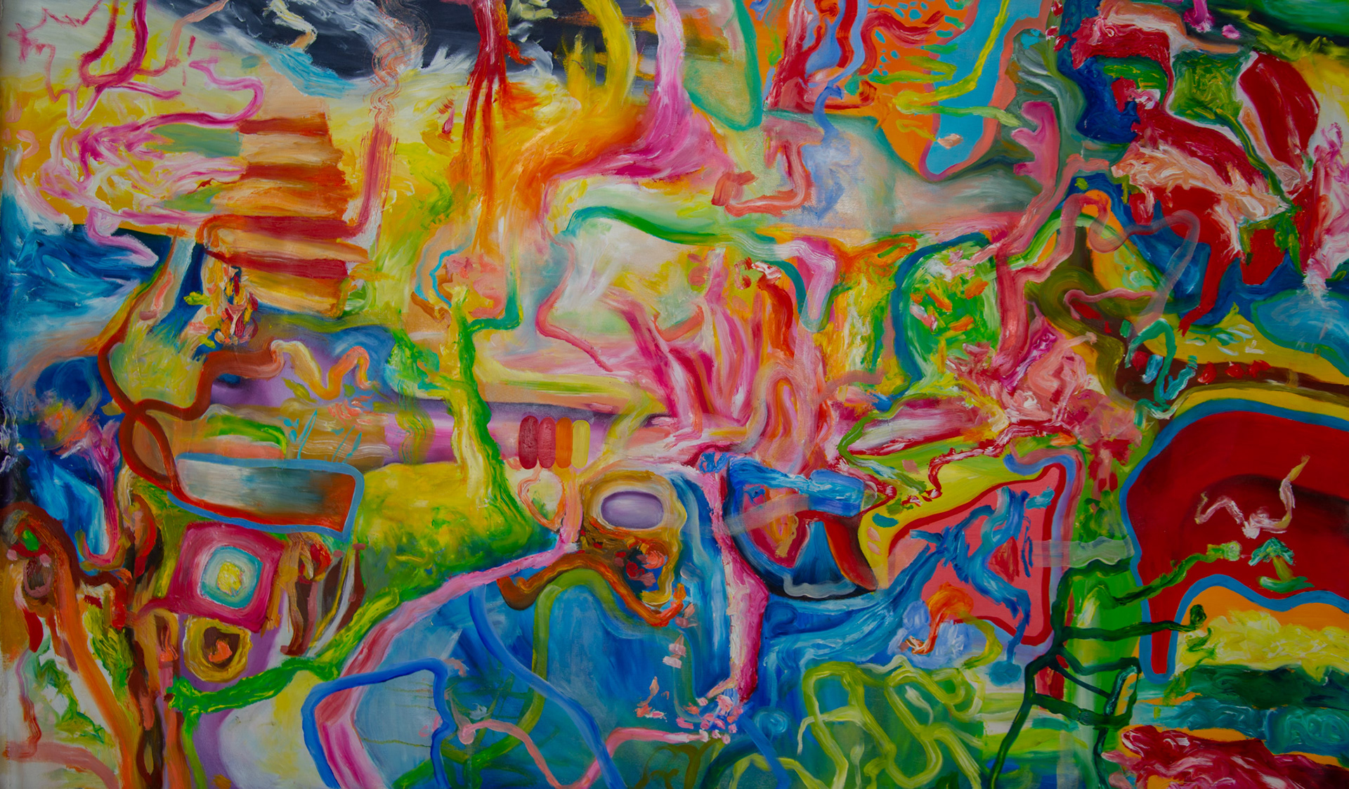 Devil's Plaything óleo sobre tela 165 cm x 100 cm 2021