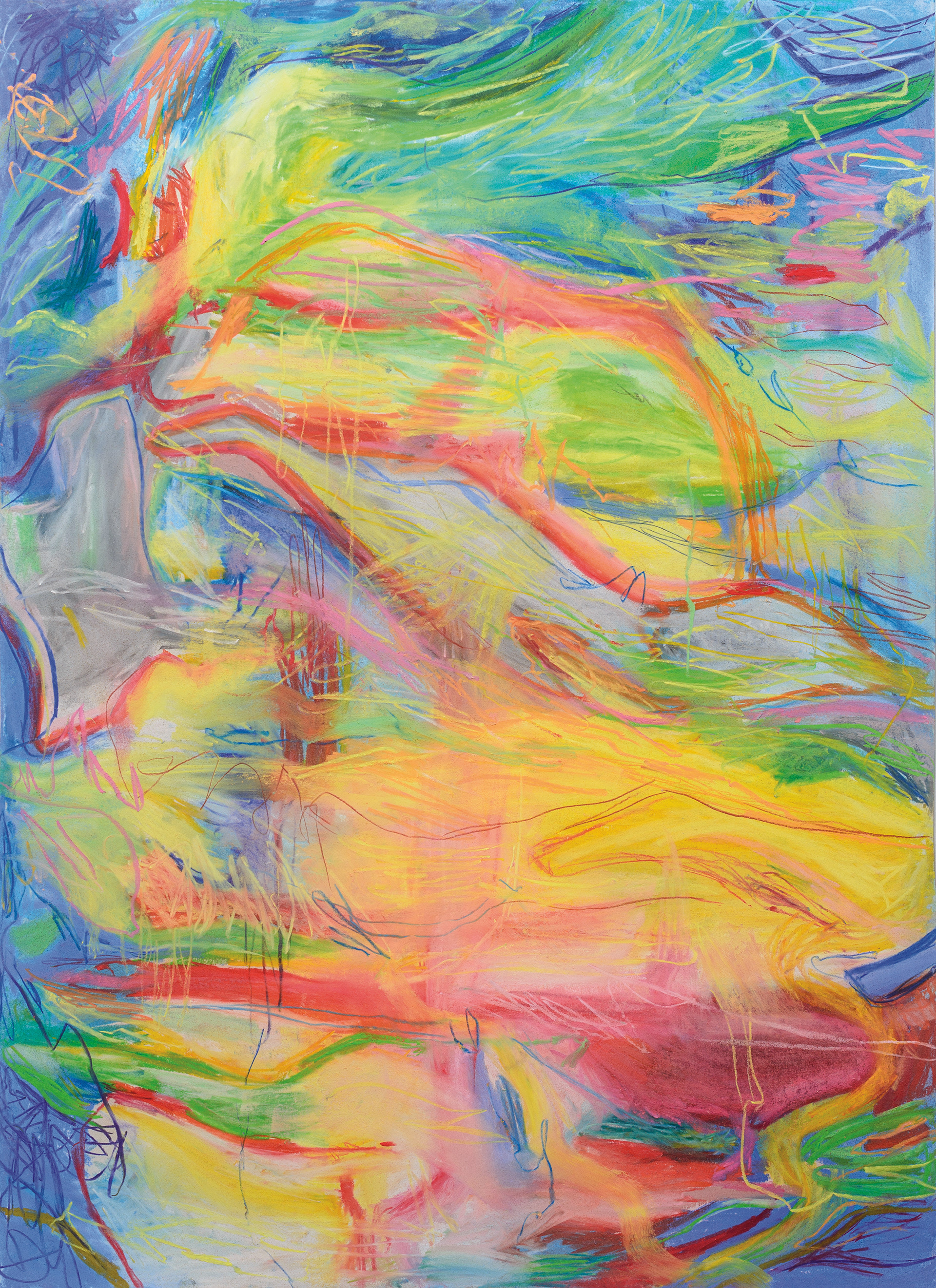 Heaven and hell 50 cm x 70 cm tiza pastel sobre papel 300 grs 2021
