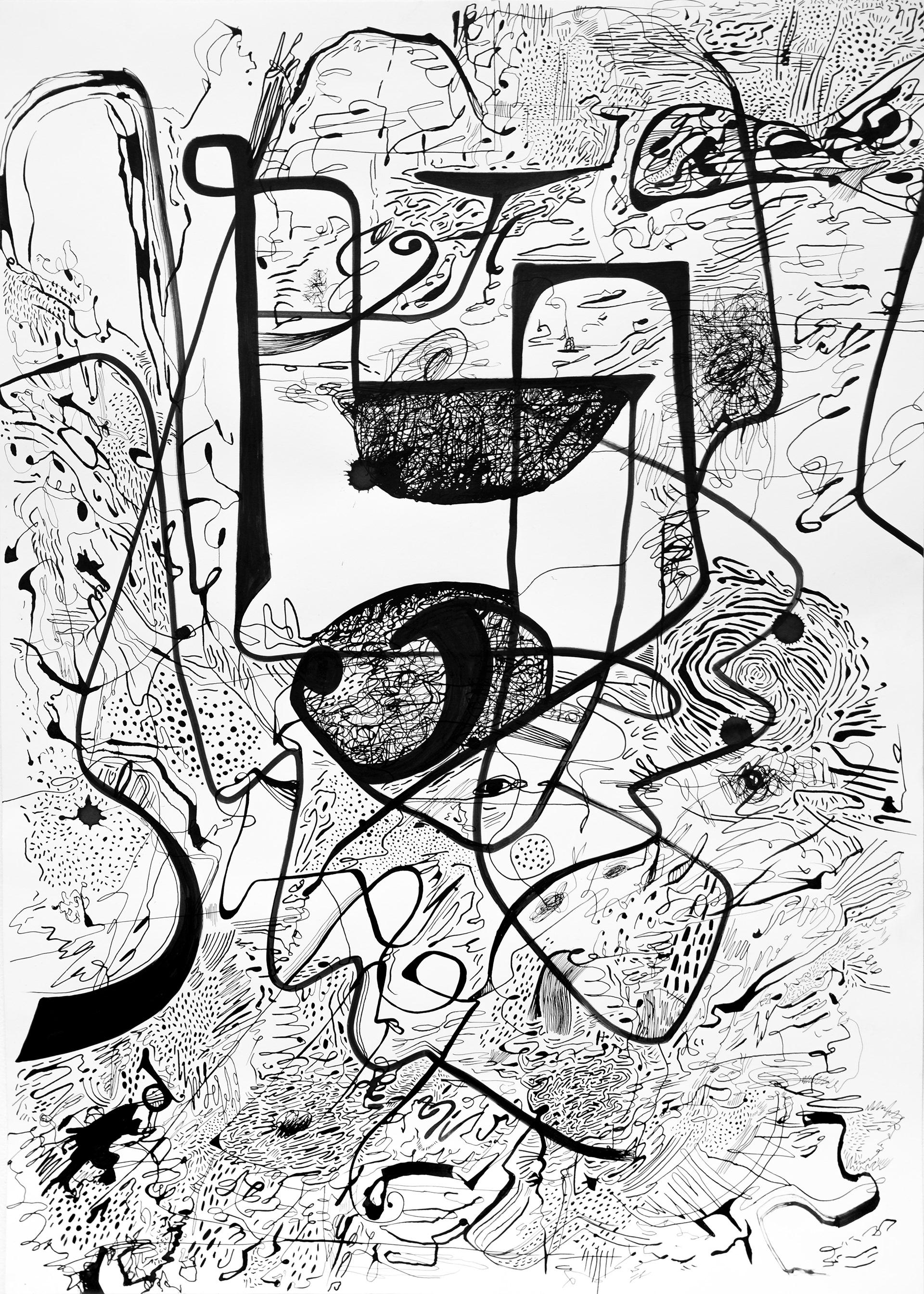 Landscape XVI tinta sobre papel 50 cm x 70 cm 2020