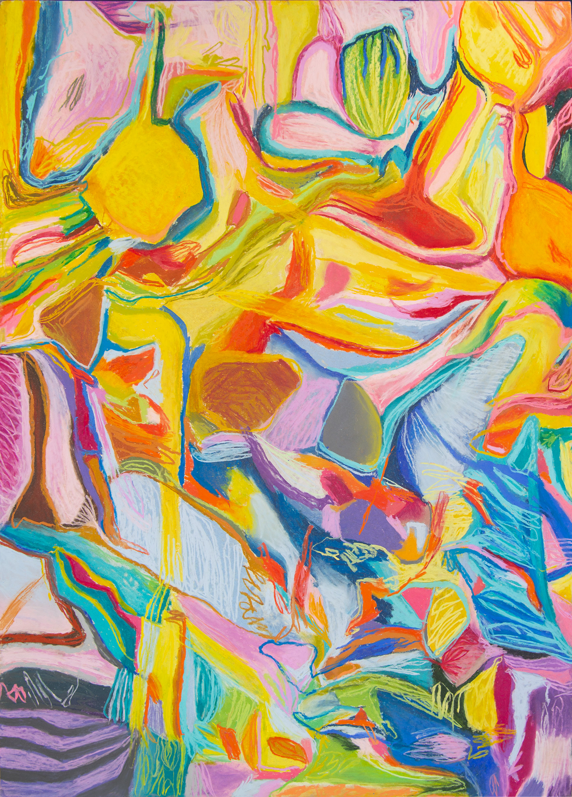 Ergot's Fury 50 cm x 70 cm tiza pastel sobre papel 300 grs 2021