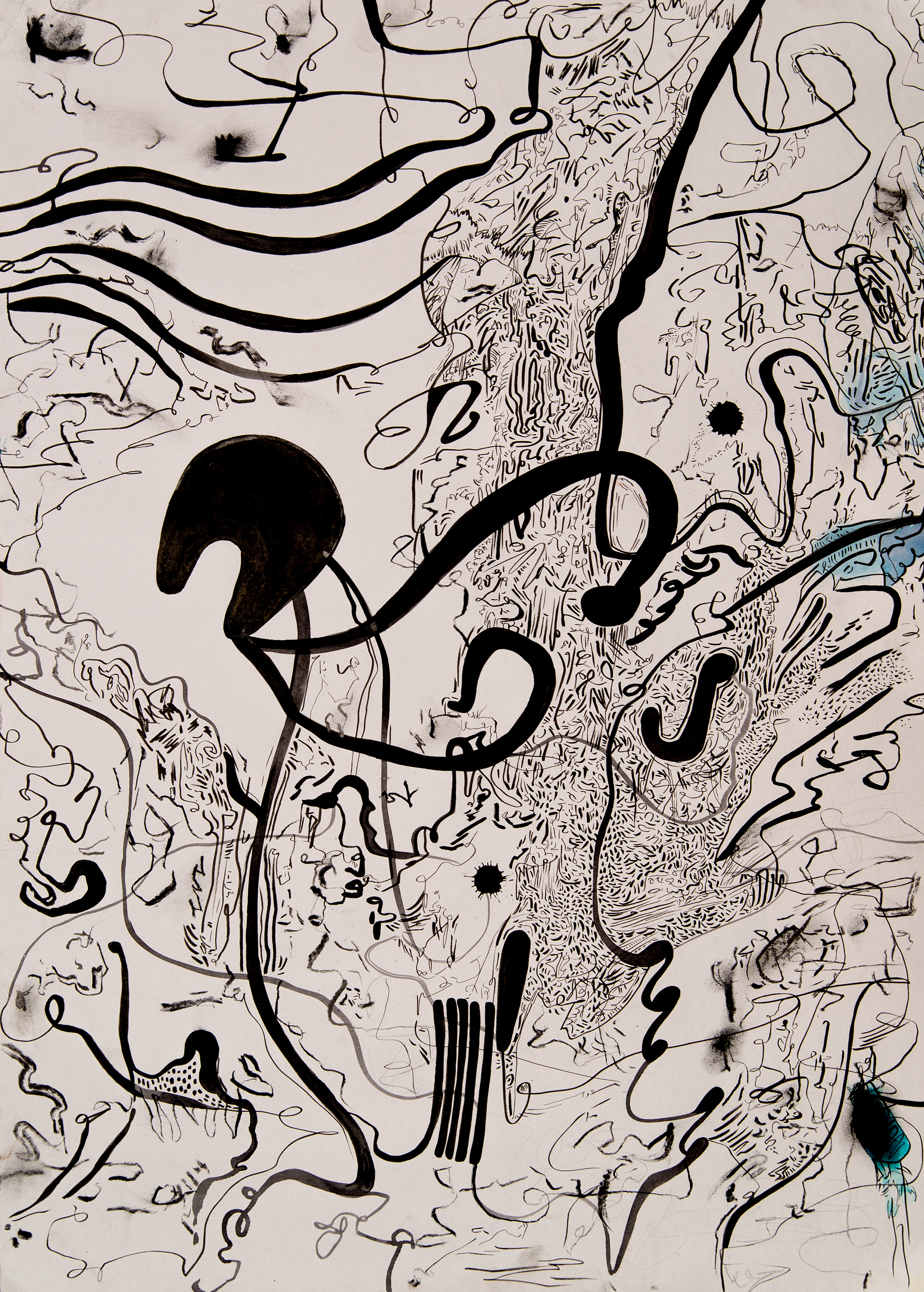 Universe XXII tinta, grafito y carbonilla sobre papel 50 cm x 70 cm 2020