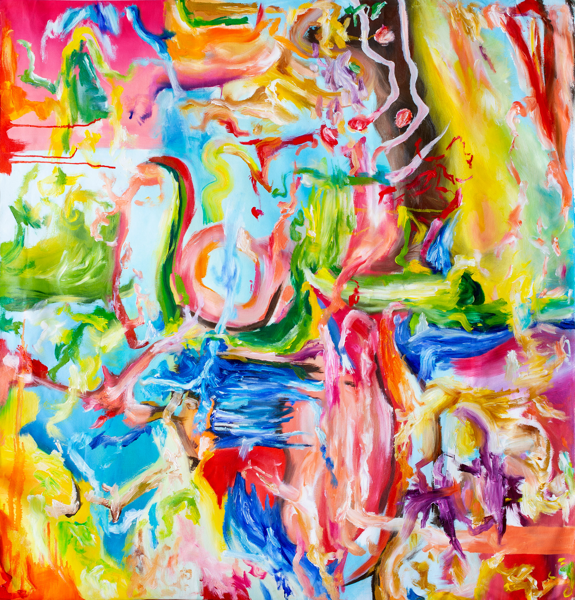 It comes at nigh tóleo sobre tela 100 cm x 95 cm 2021