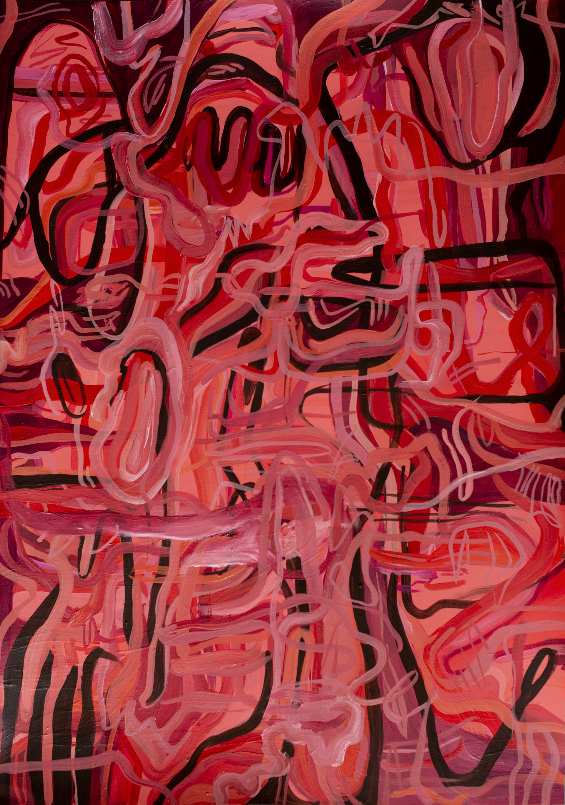 Meat 50 cm x 70 cm Acrílico sobre papel 300 grs 2021