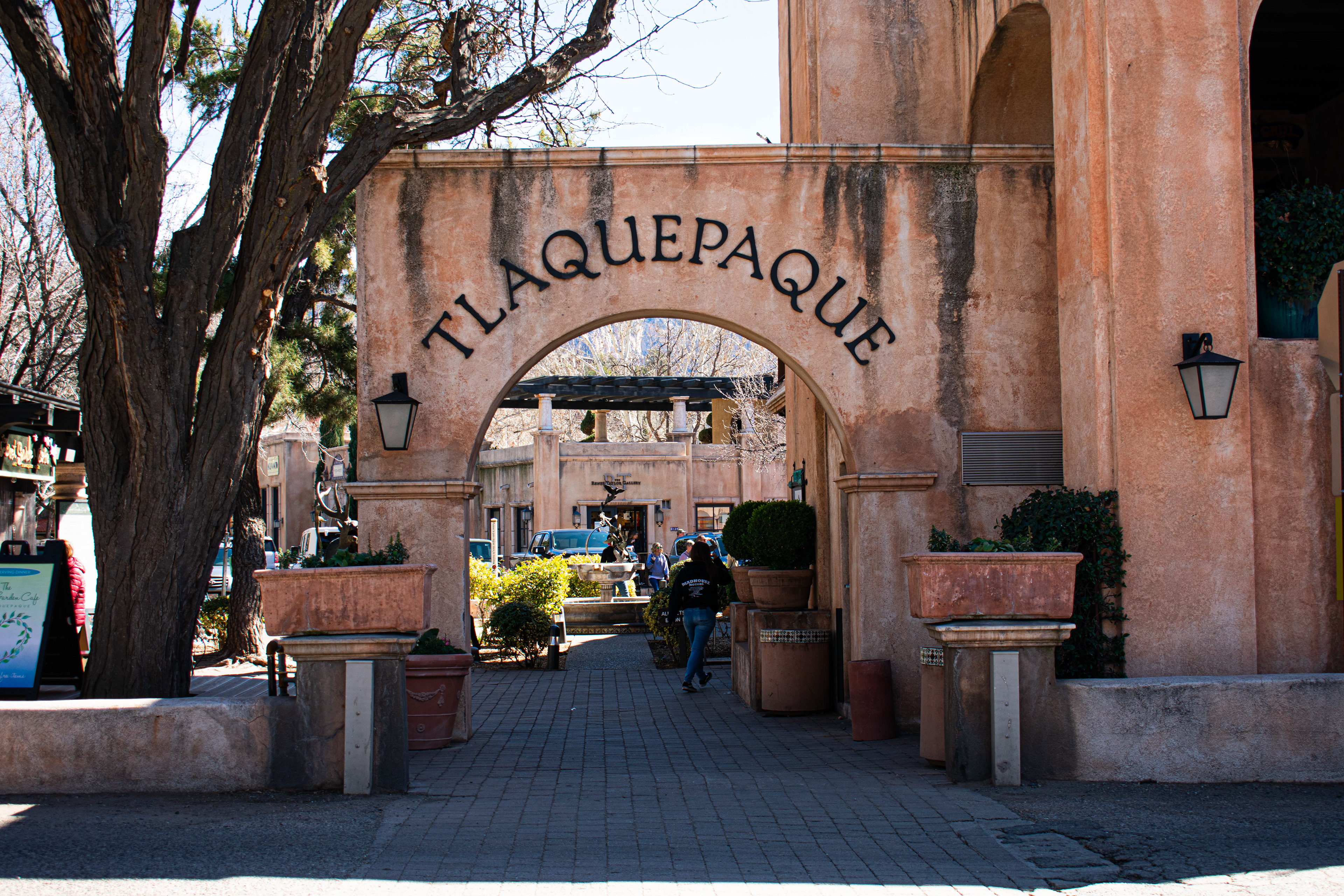 Entrance to a Small Shopping Village
