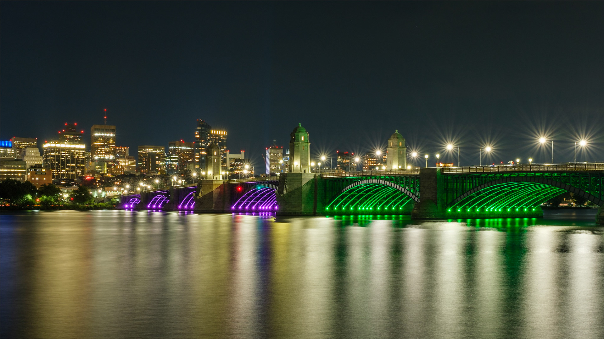 Longfellow Bridge in Multicolor