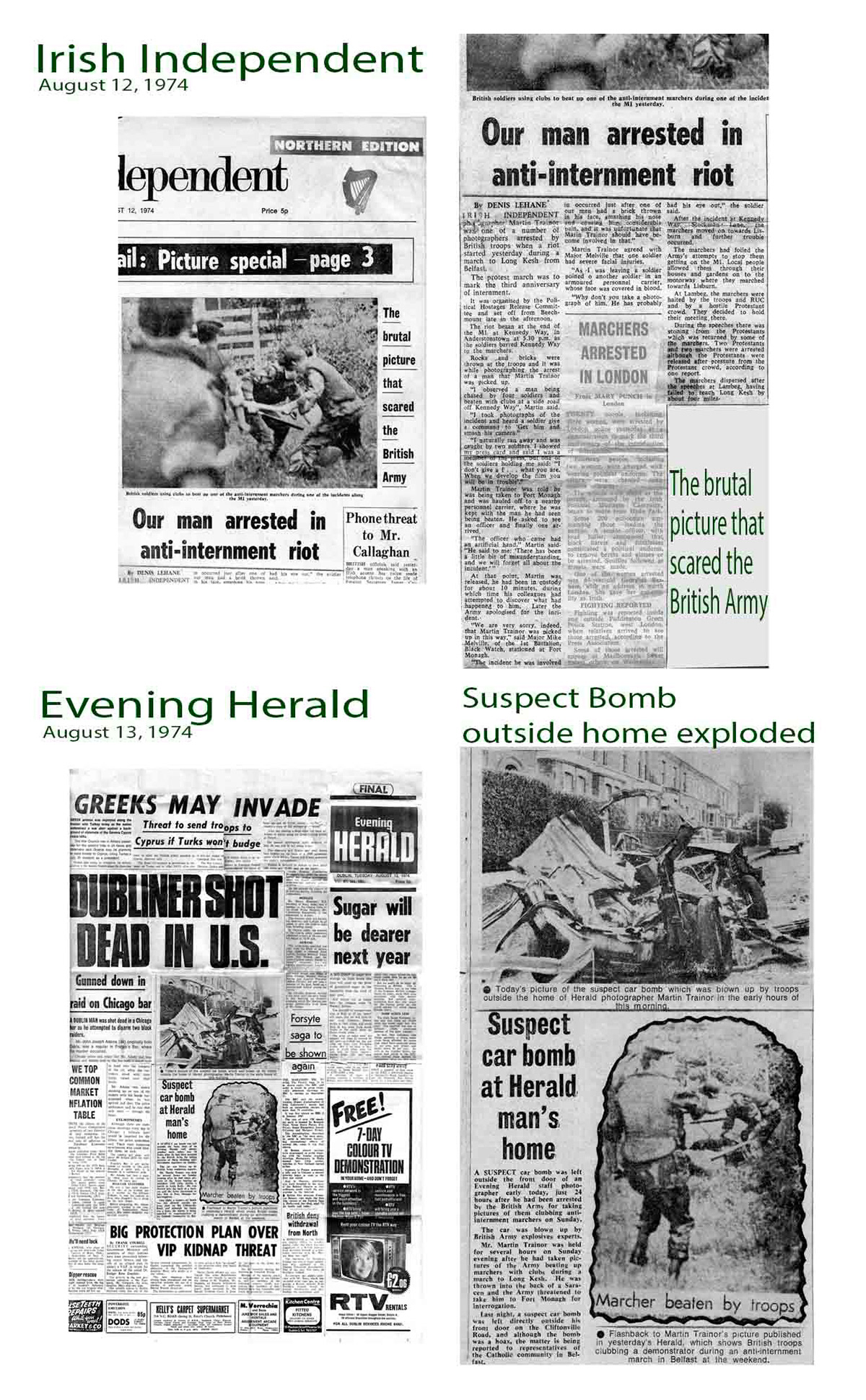 Don't be The News ! This 'Rodney King' type photo got me arrested and home bombed.