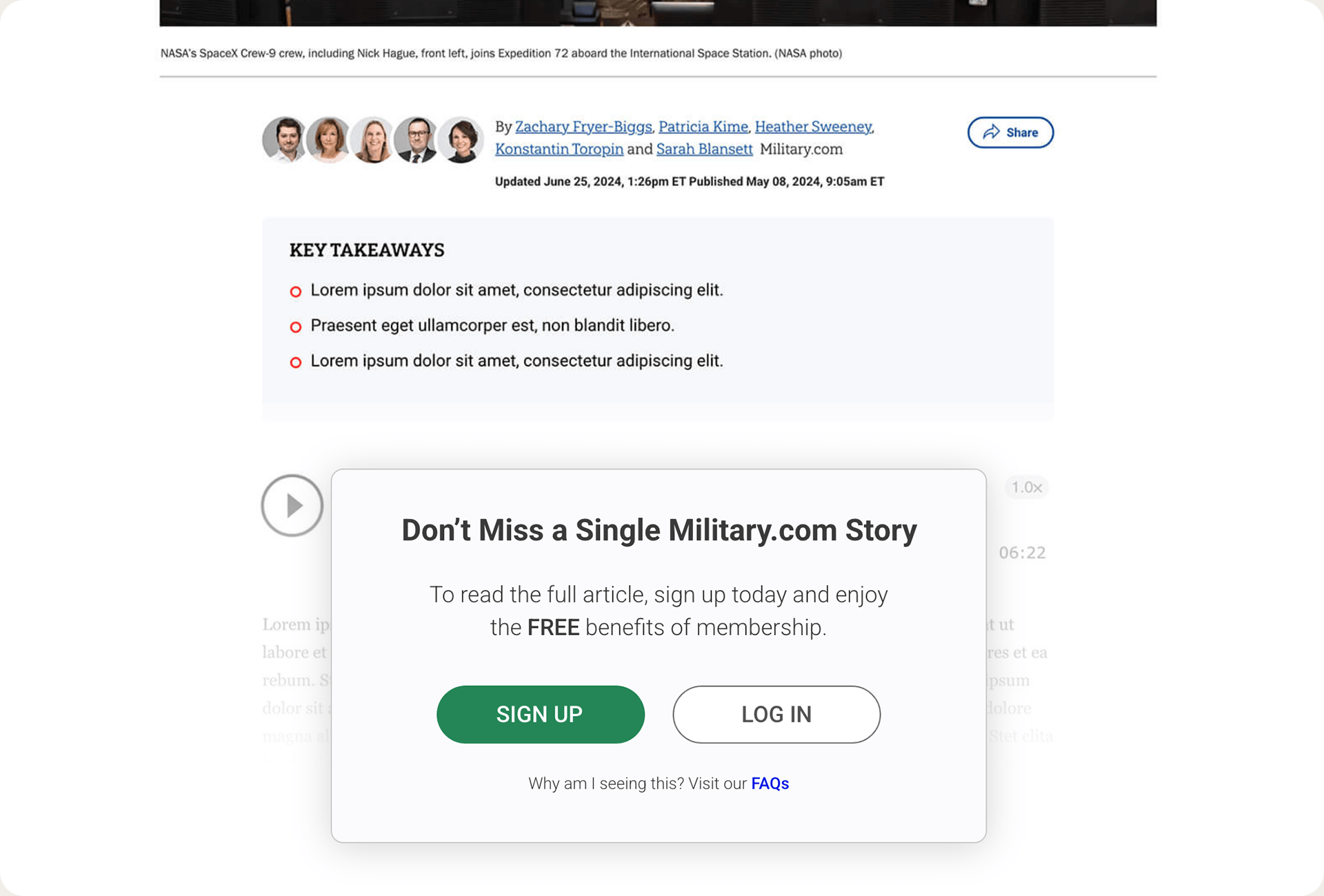 25% lift in member growth from the redesigned metered-gating modal.