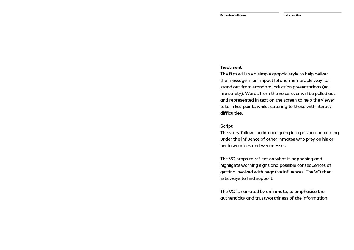 Prisons film initial pitch