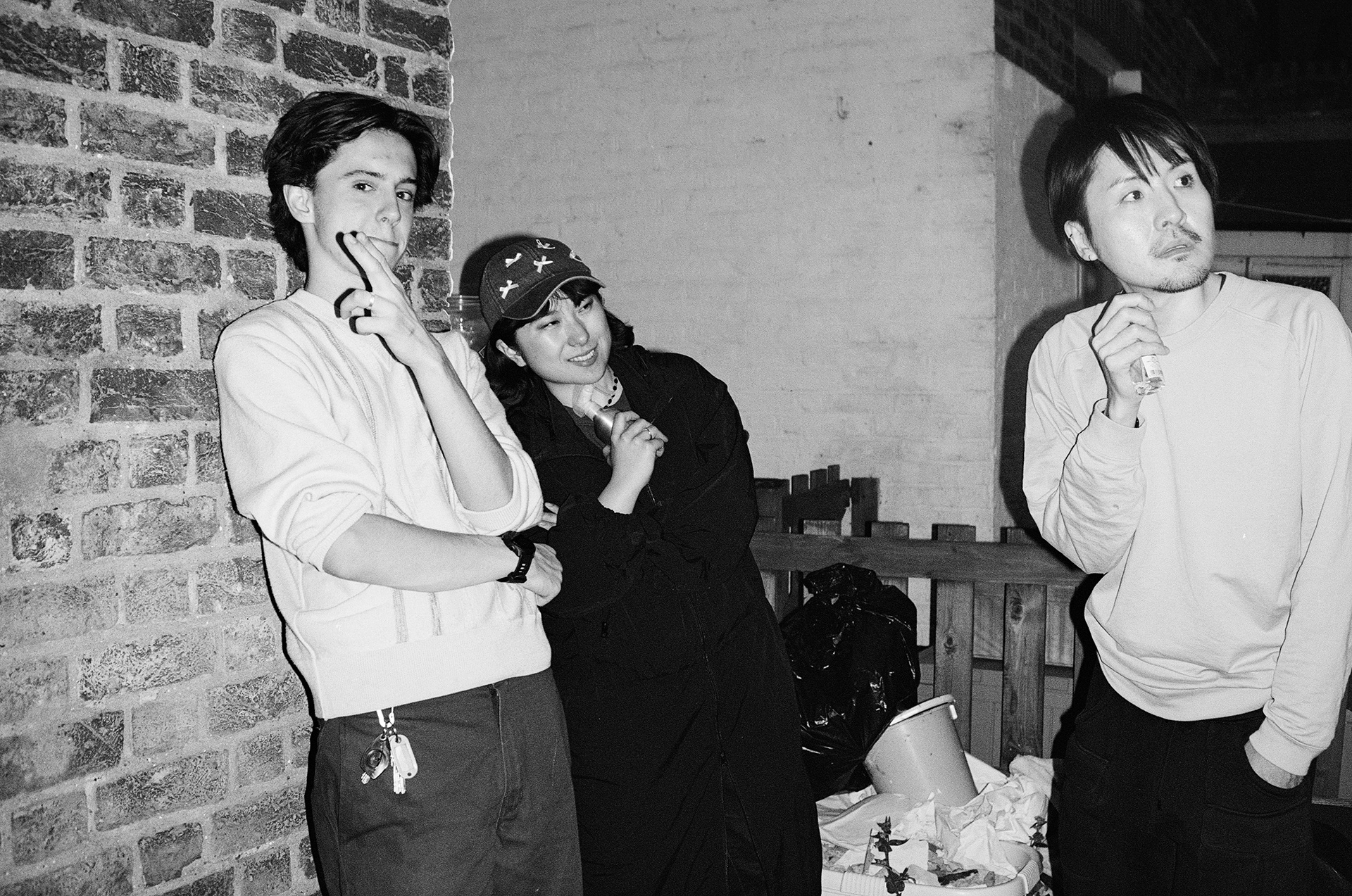 Harry, our production manager with Mika and Jun, our makeup team.
