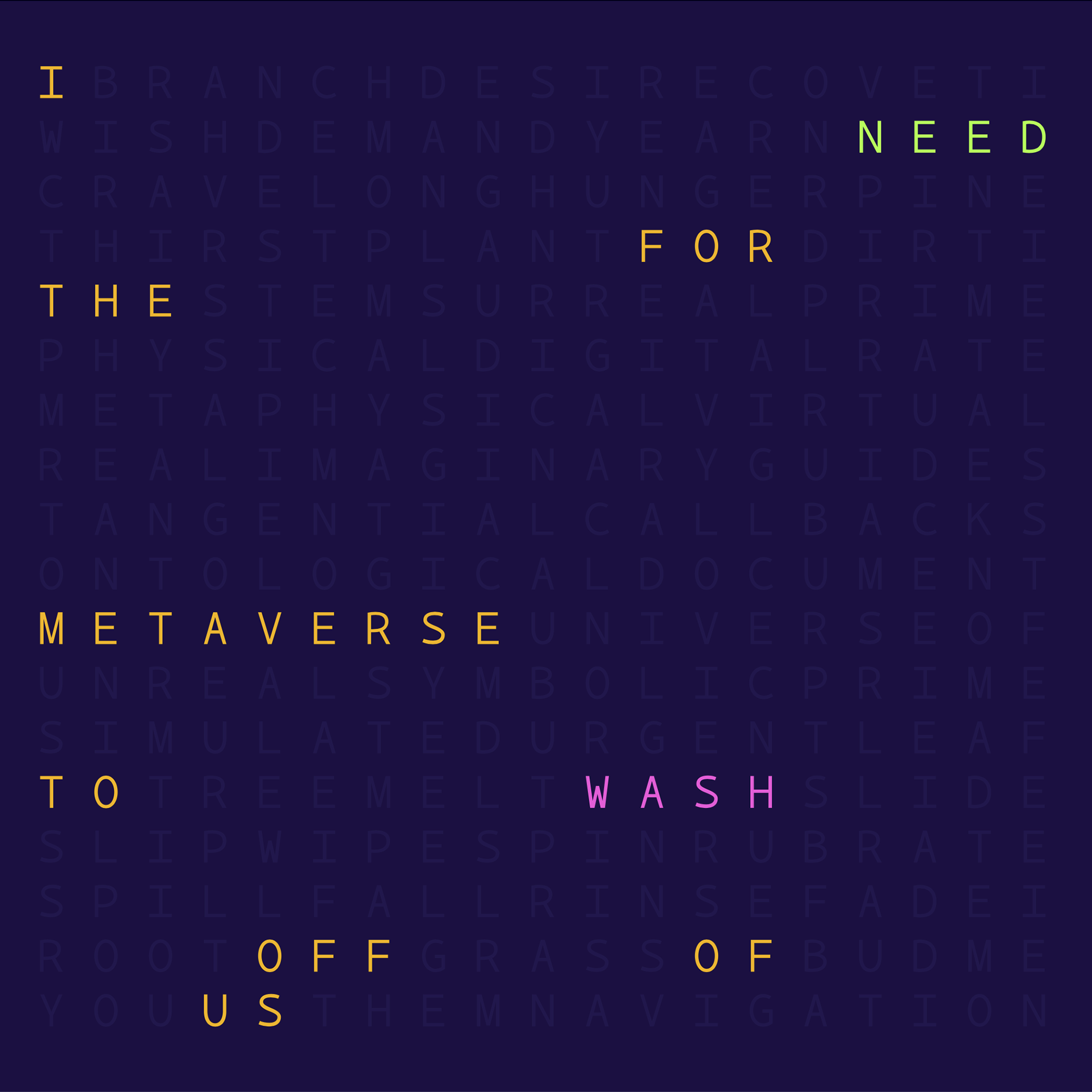 I wish for the metaverse ..., #171 (2022)