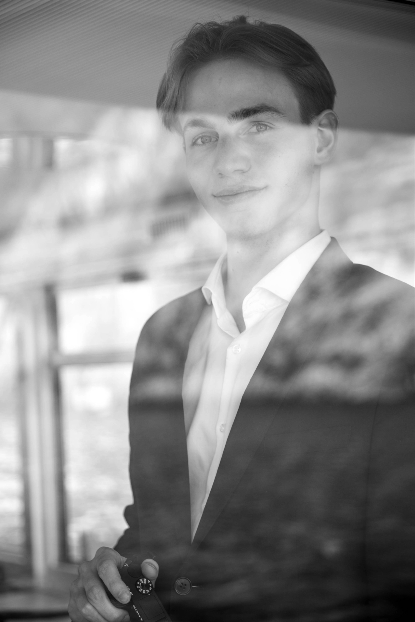 Benjamin Braun bei einem Fotoshooting in Wien