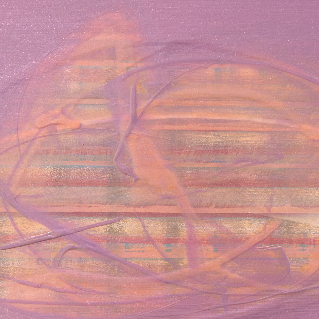 Detail, Pink Cloud, Lavender Sky by artist John Breakey