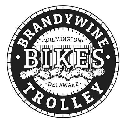 John Breakey identity making process: Brandywine Bikes logo for screenprinting as line art.