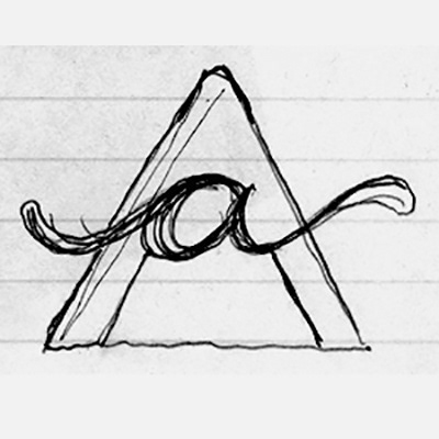John Breakey logo process: Amazonas Athletics logo sketch; version one.