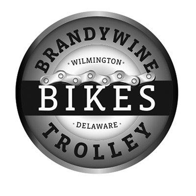 John Breakey identity making process: Brandywine Bikes black and white logo in a circle.