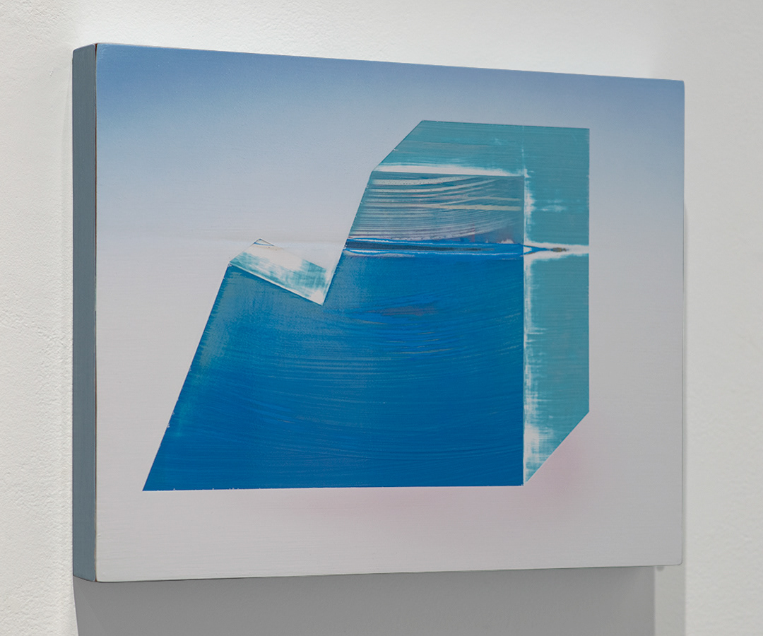 Blue Trapezoid Cloud by artist John Breakey