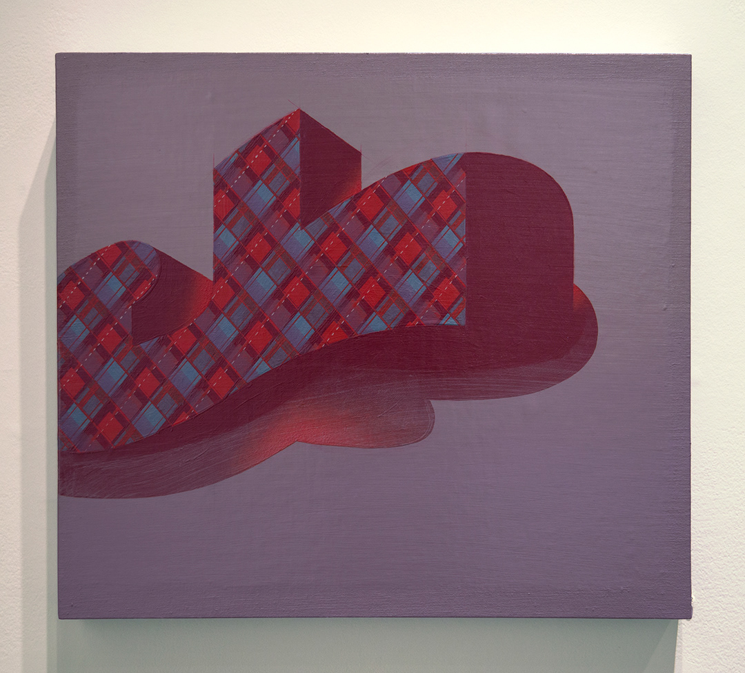JohnBreakeyStdio; 2020 I See Red Plaid painting
