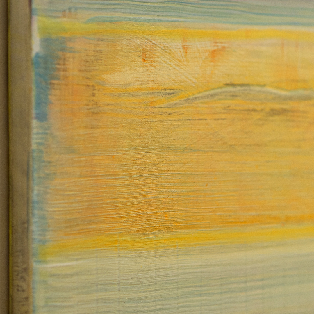 Detail, Orange Boat Cirrus Cloud by artist John Breakey.