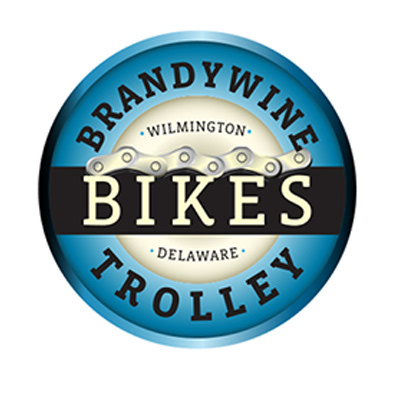 John Breakey identity making process: Brandywine Bikes full color logo in a circle.