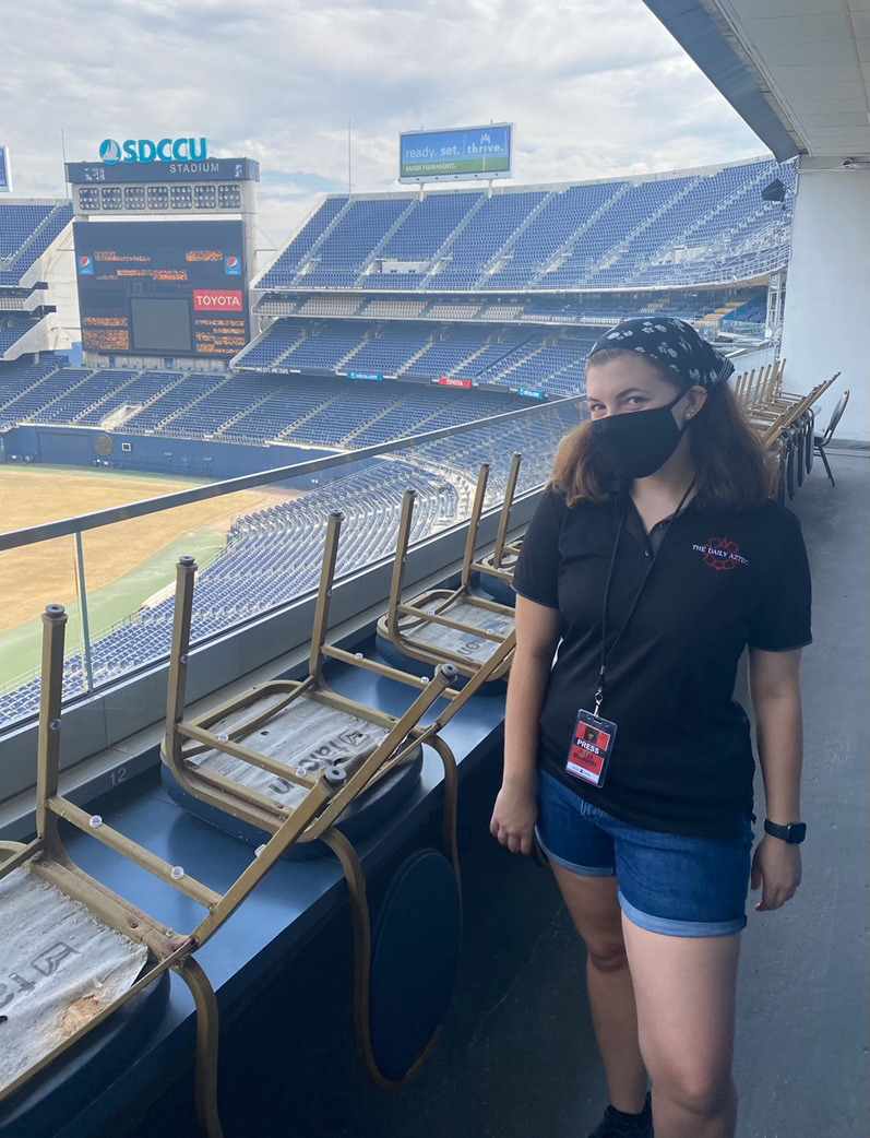 SDCCU Stadium Final Media Tour, Oct. 2020