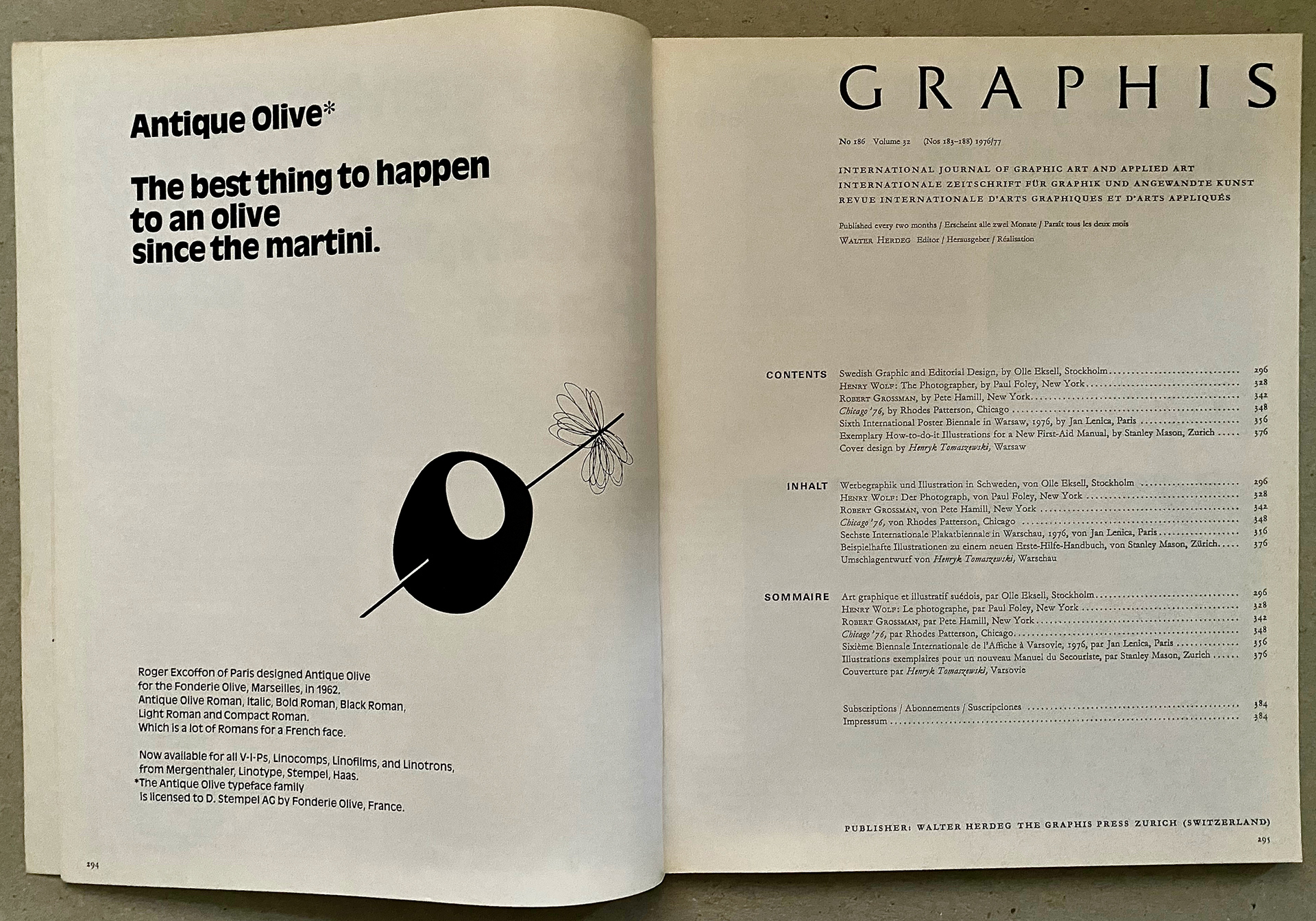 GRAPHIS-N186-1976