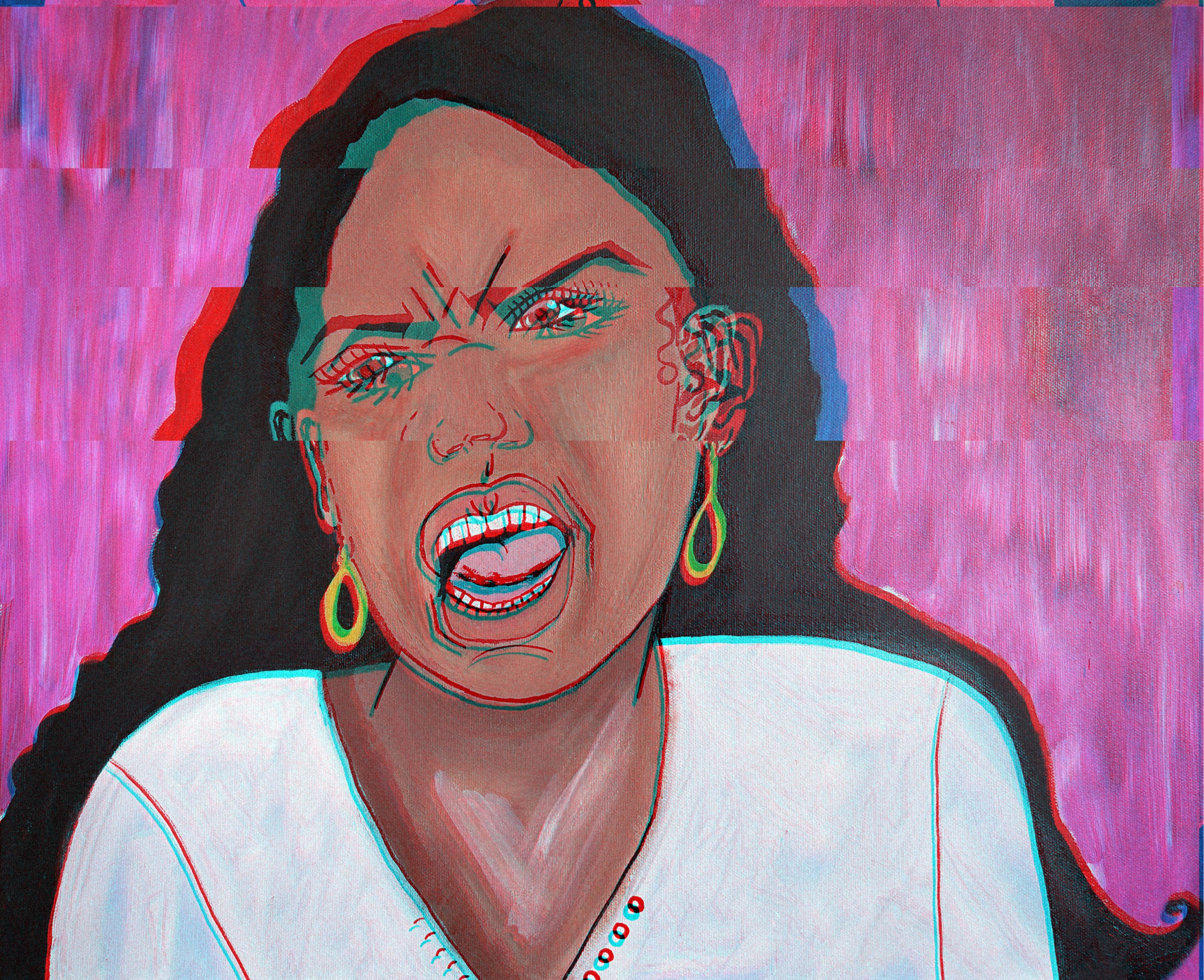 "Missing Women of Juarez, MX" (Acrylic)