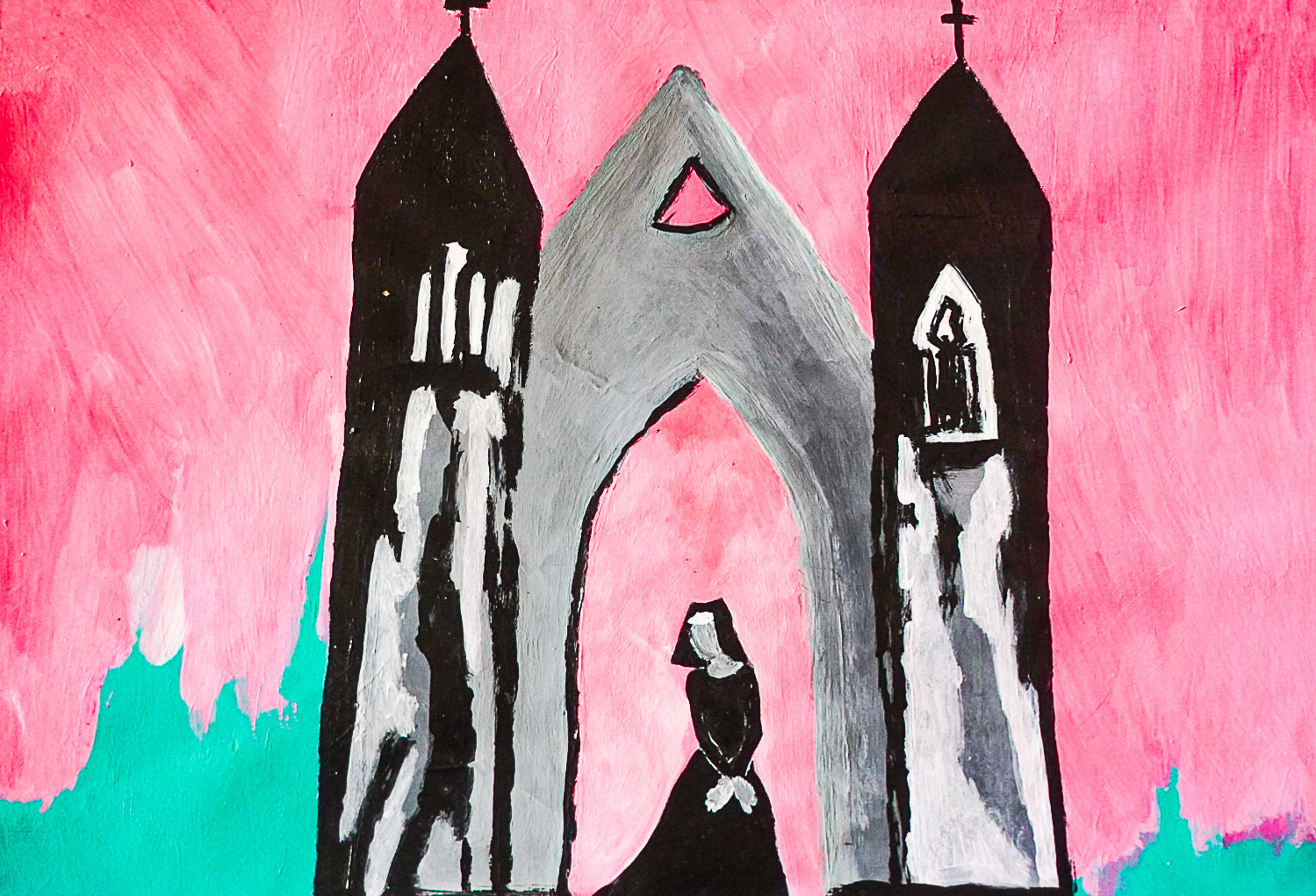 "Gothic Sanctuary" (Acrylic)